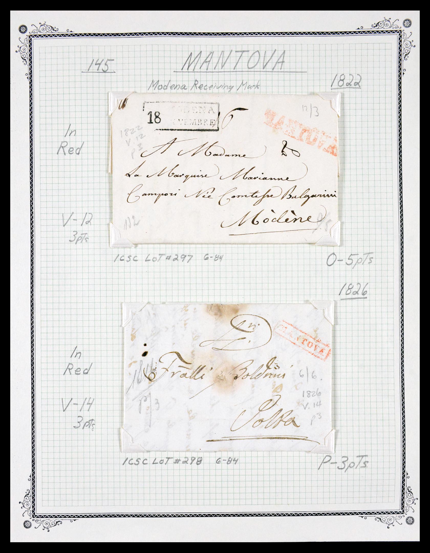 29664 0060 - 29664 Italy pre-stamp covers 1589(!!!)-1870.