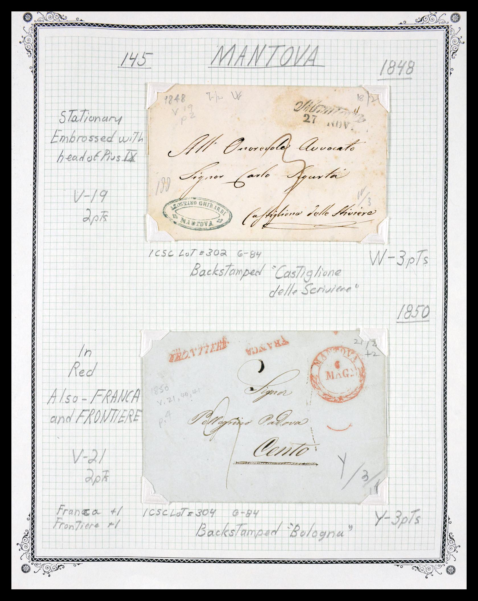 29664 0064 - 29664 Italië voorfilatelie brieven 1589(!!!)-1870.