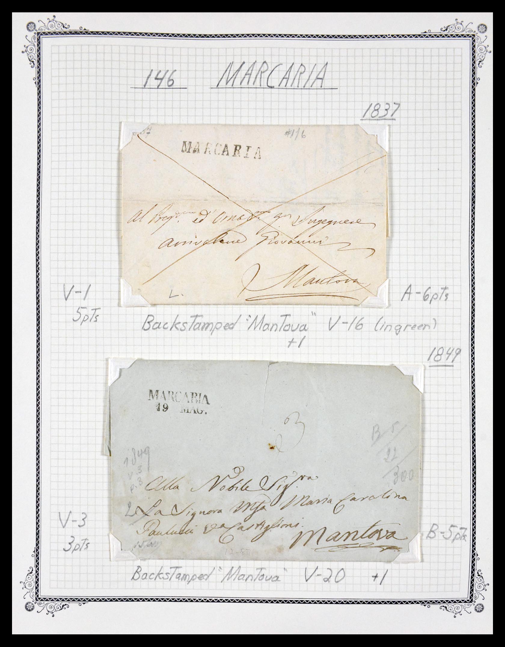29664 0066 - 29664 Italië voorfilatelie brieven 1589(!!!)-1870.