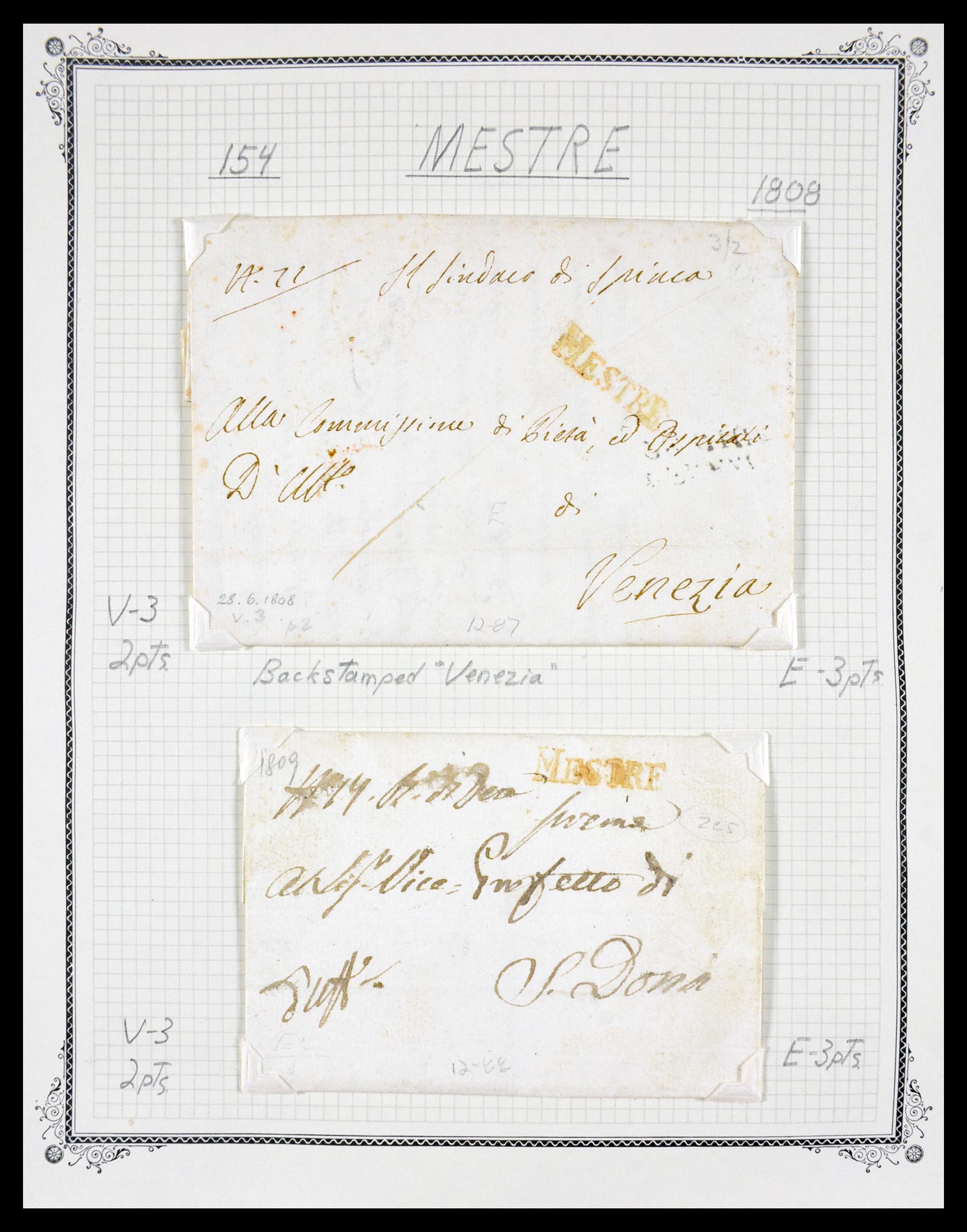 29664 0073 - 29664 Italië voorfilatelie brieven 1589(!!!)-1870.