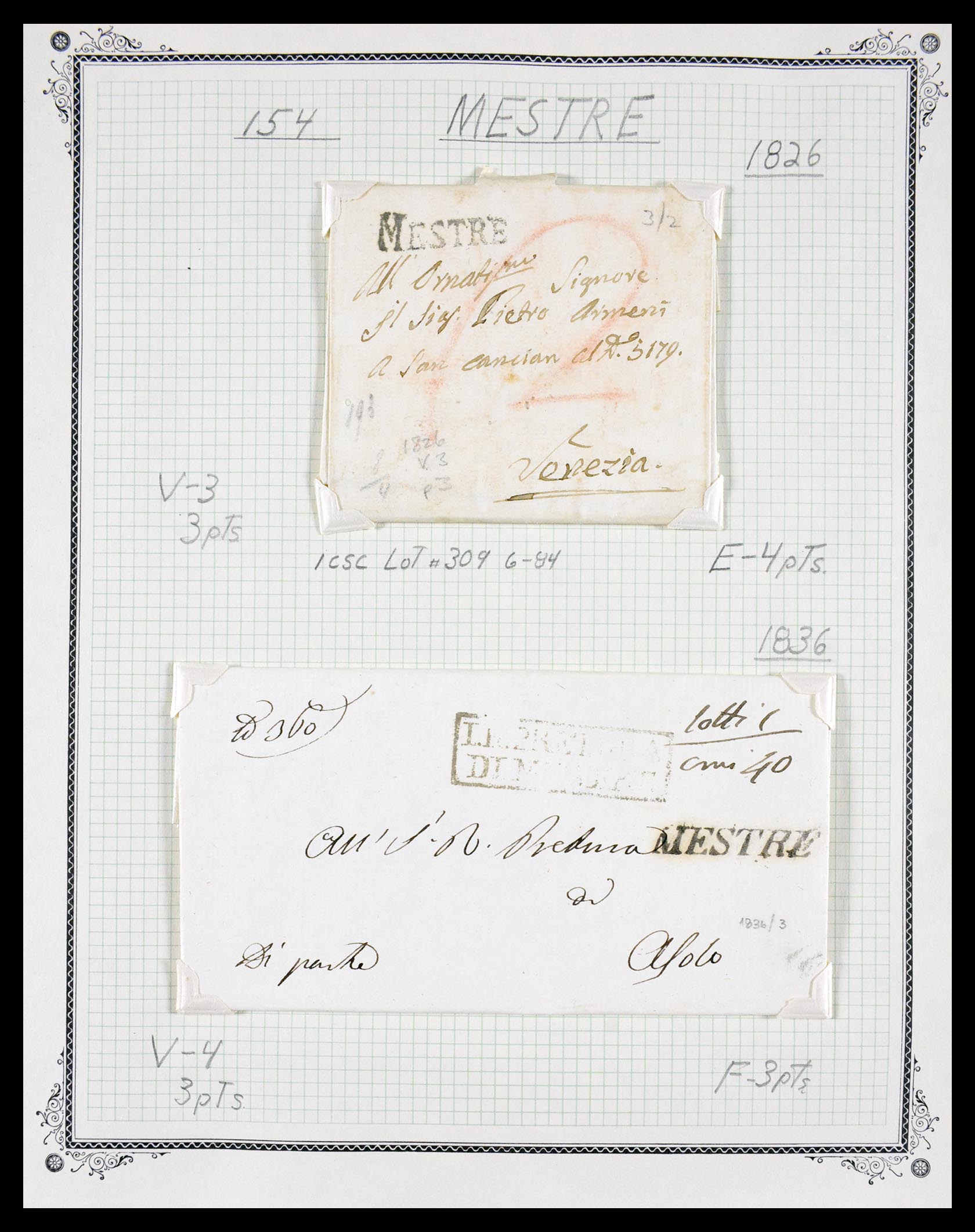 29664 0074 - 29664 Italy pre-stamp covers 1589(!!!)-1870.