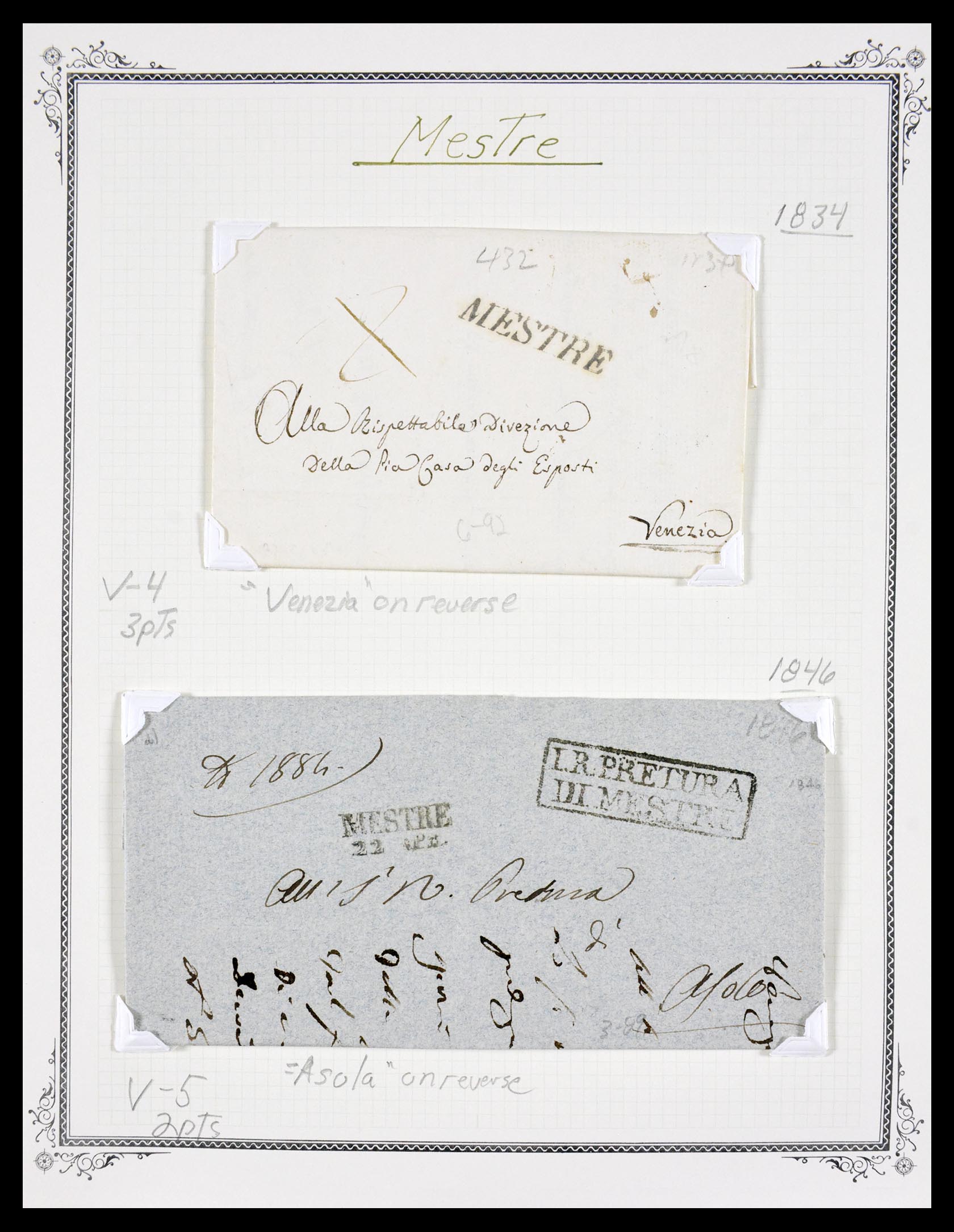 29664 0075 - 29664 Italy pre-stamp covers 1589(!!!)-1870.