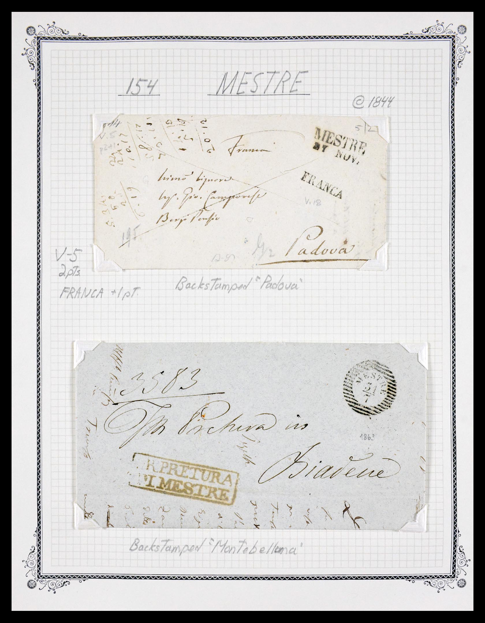 29664 0078 - 29664 Italië voorfilatelie brieven 1589(!!!)-1870.