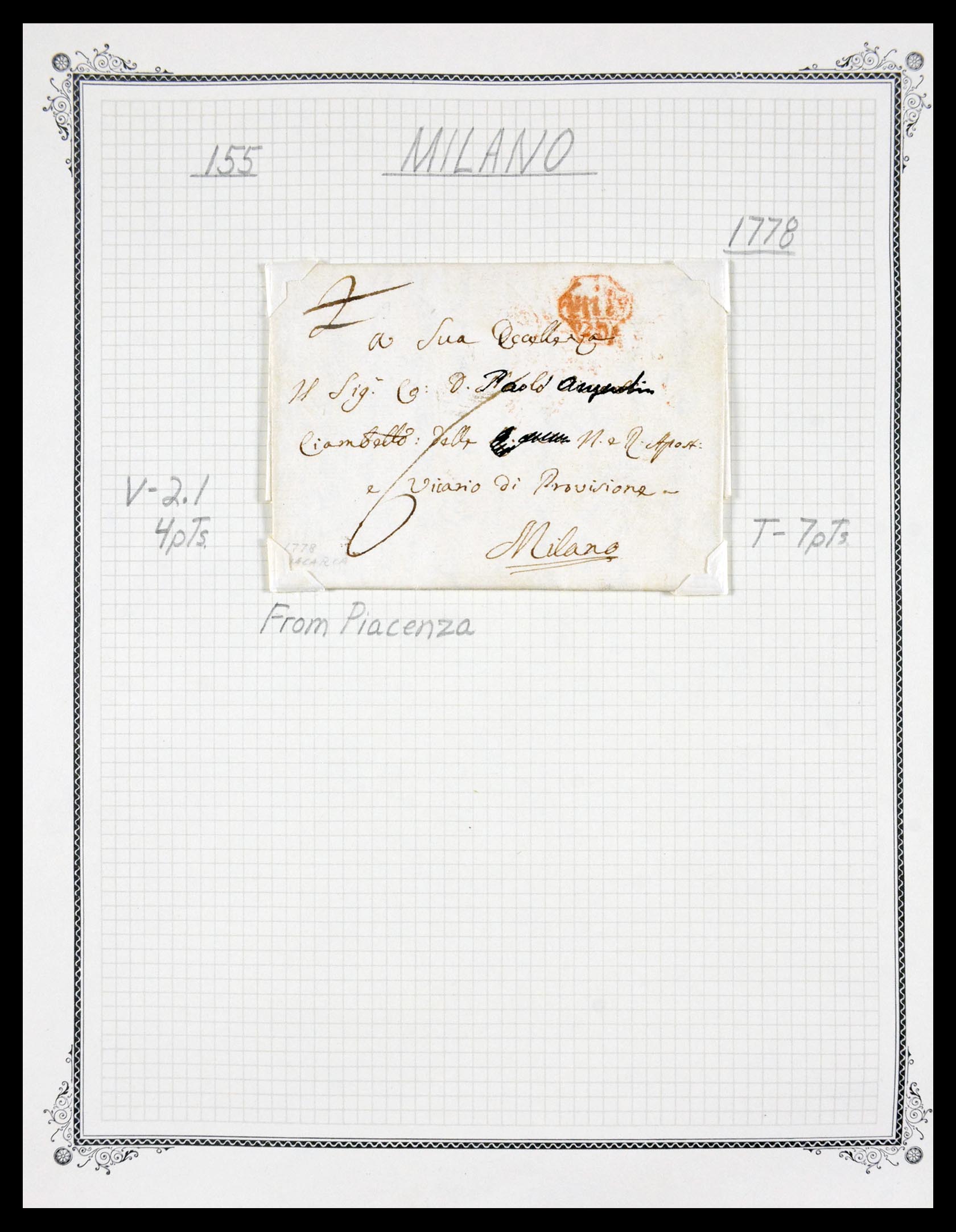 29664 0080 - 29664 Italië voorfilatelie brieven 1589(!!!)-1870.