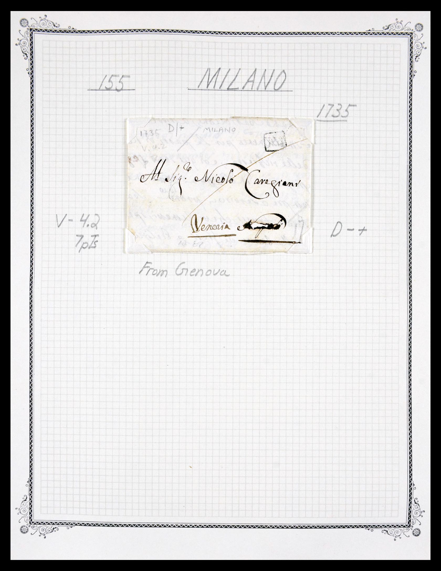 29664 0082 - 29664 Italië voorfilatelie brieven 1589(!!!)-1870.