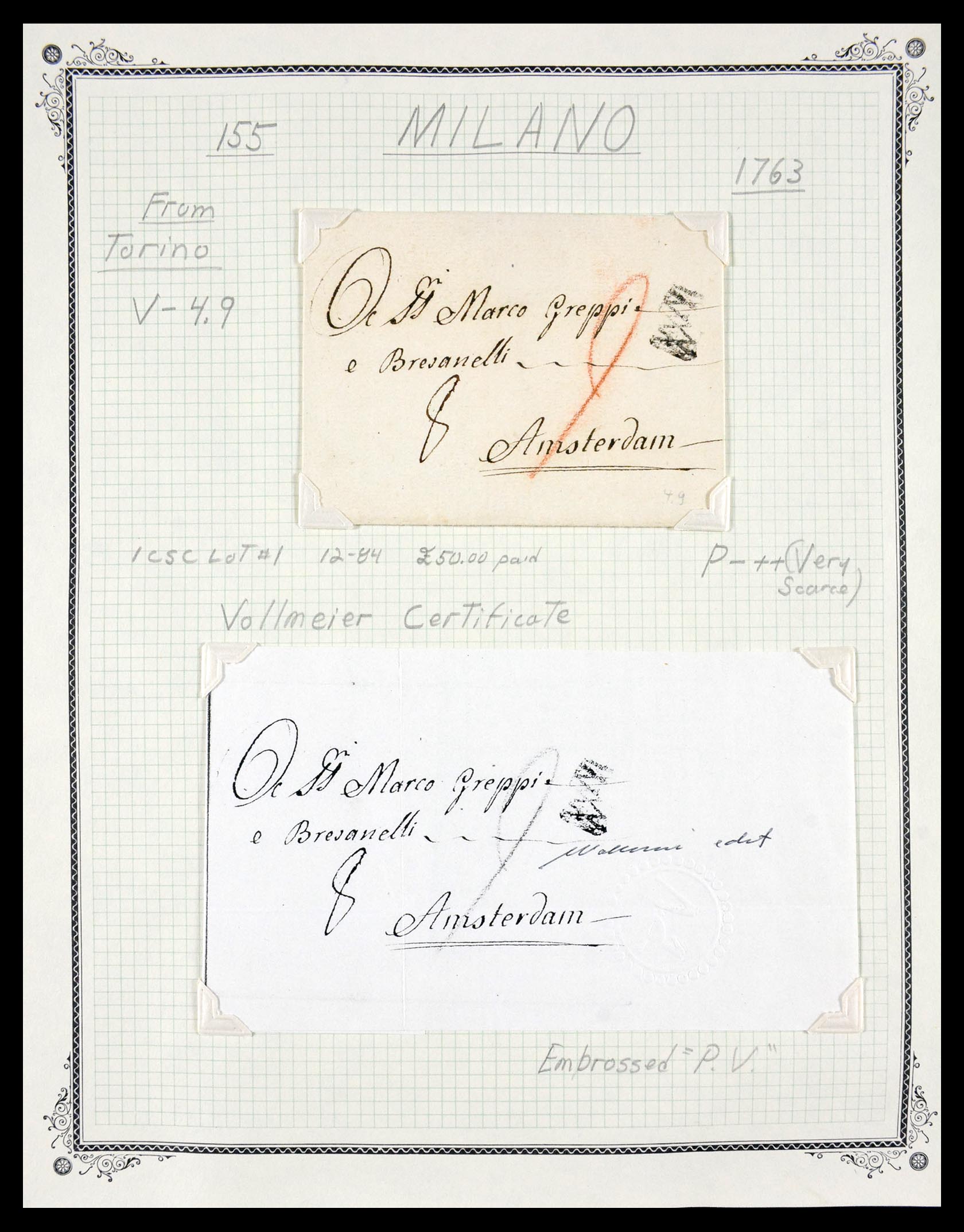 29664 0083 - 29664 Italië voorfilatelie brieven 1589(!!!)-1870.