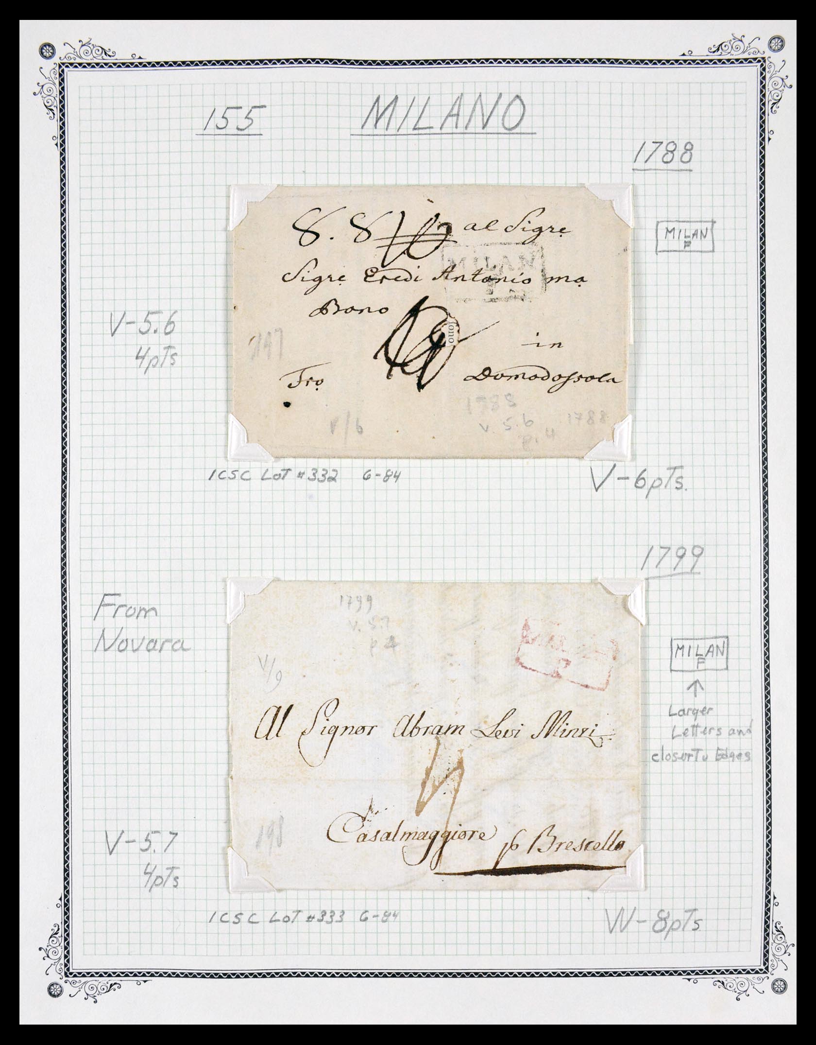 29664 0085 - 29664 Italië voorfilatelie brieven 1589(!!!)-1870.