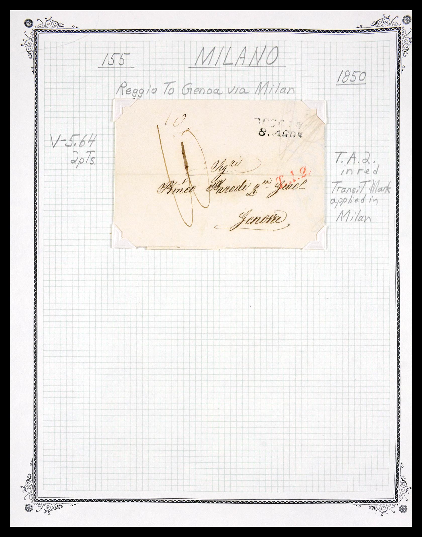 29664 0091 - 29664 Italië voorfilatelie brieven 1589(!!!)-1870.