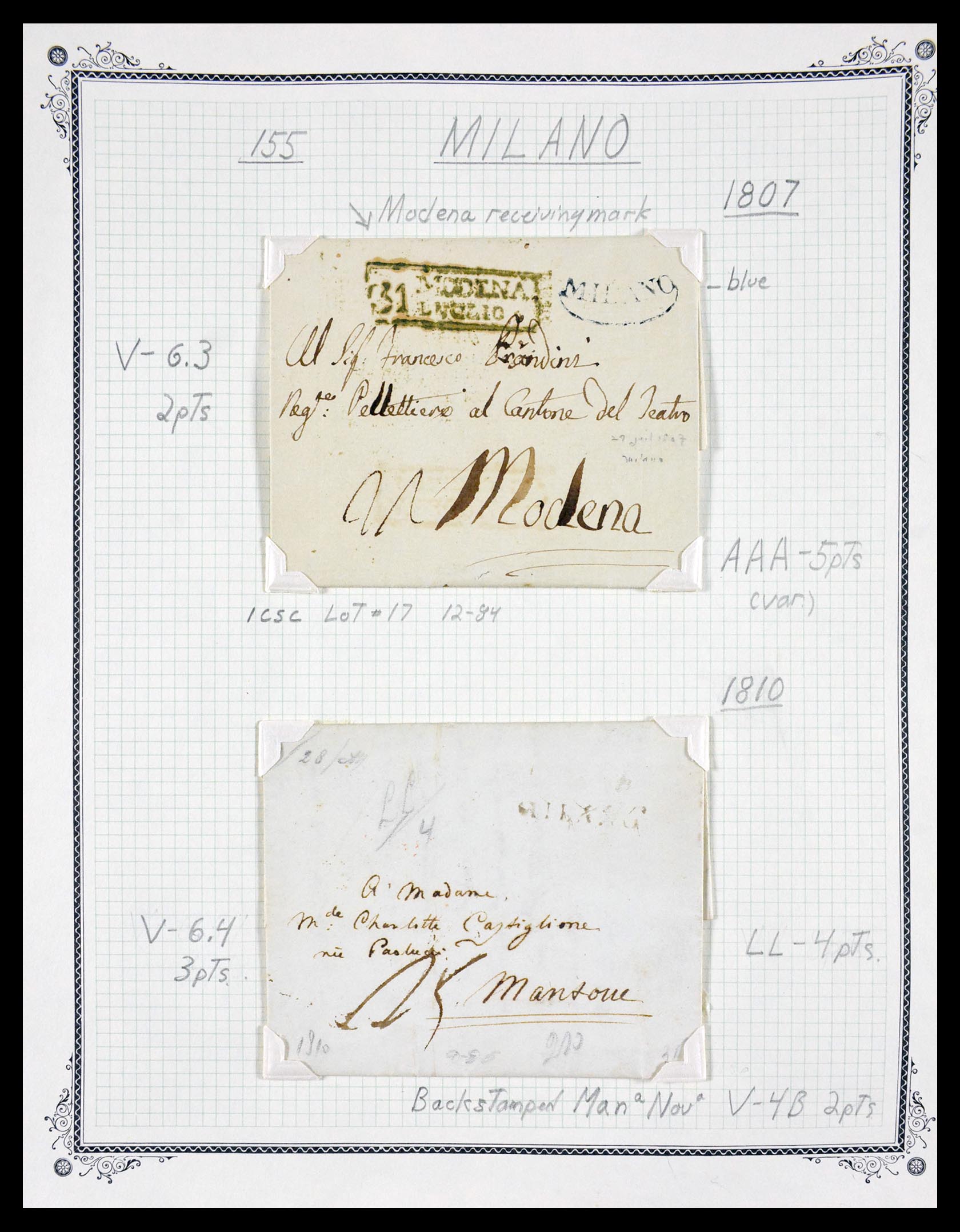 29664 0095 - 29664 Italy pre-stamp covers 1589(!!!)-1870.