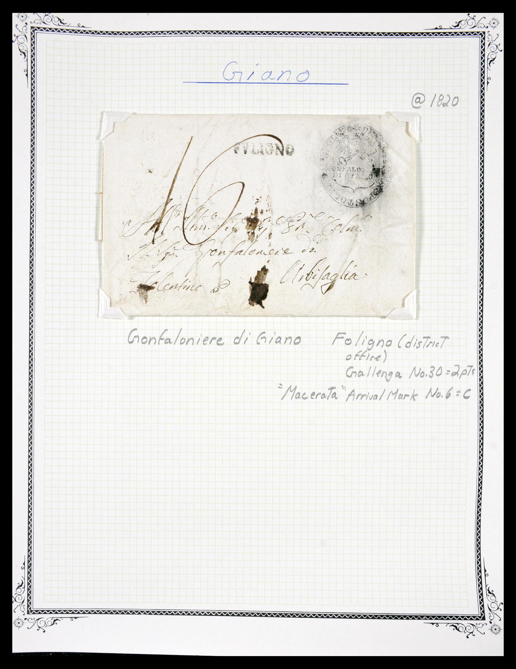 29664 1183 - 29664 Italy pre-stamp covers 1589(!!!)-1870.