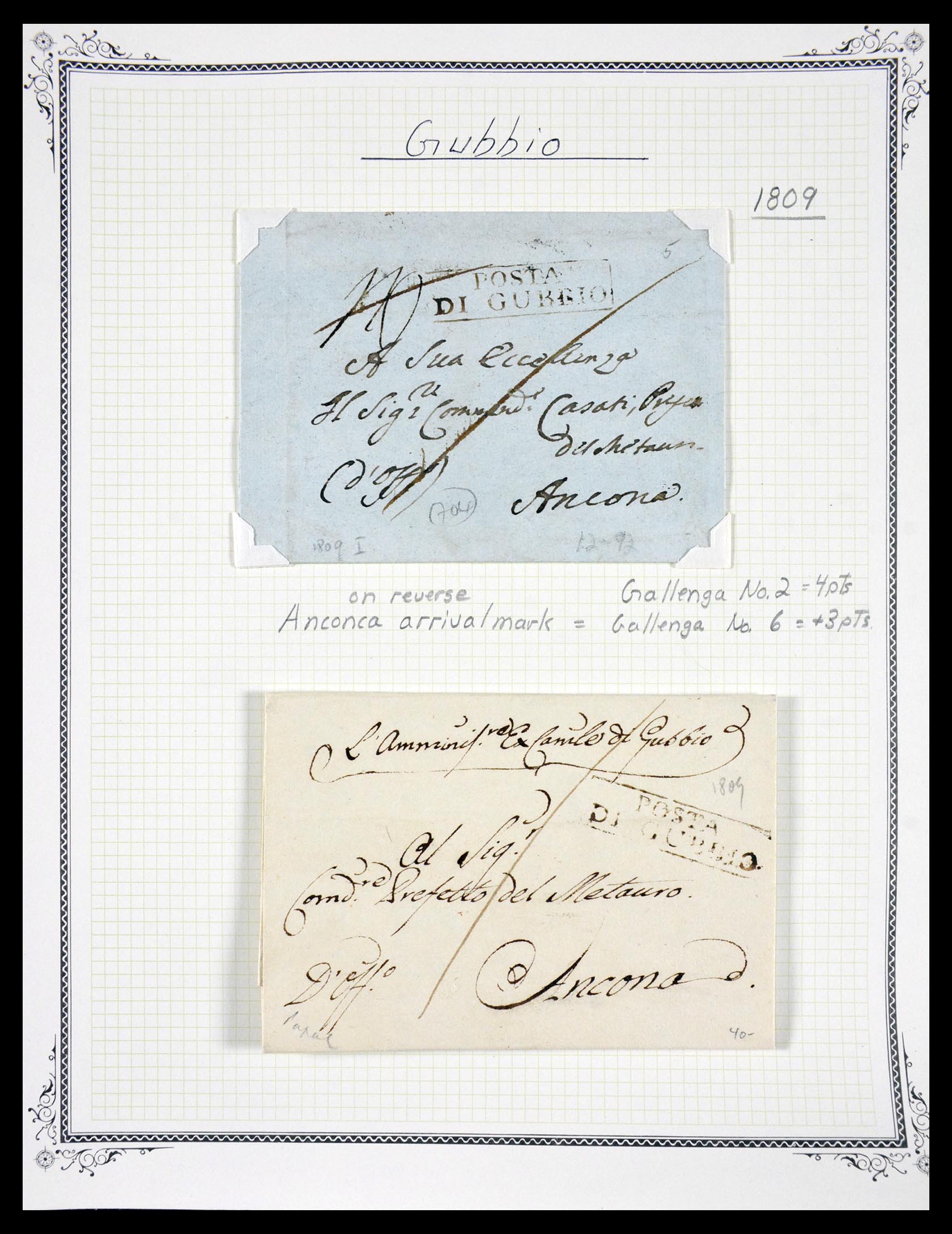 29664 1185 - 29664 Italy pre-stamp covers 1589(!!!)-1870.