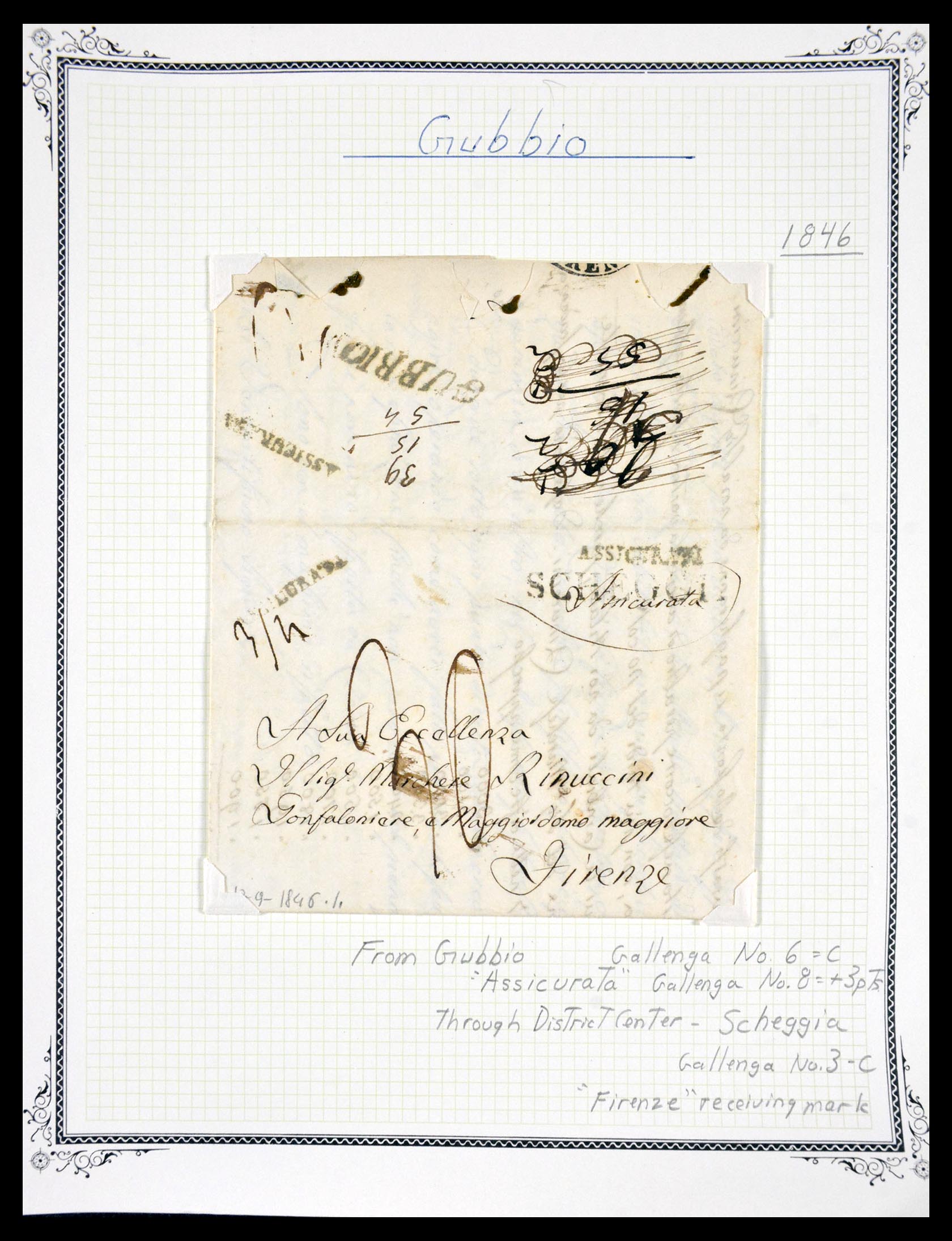 29664 1186 - 29664 Italië voorfilatelie brieven 1589(!!!)-1870.