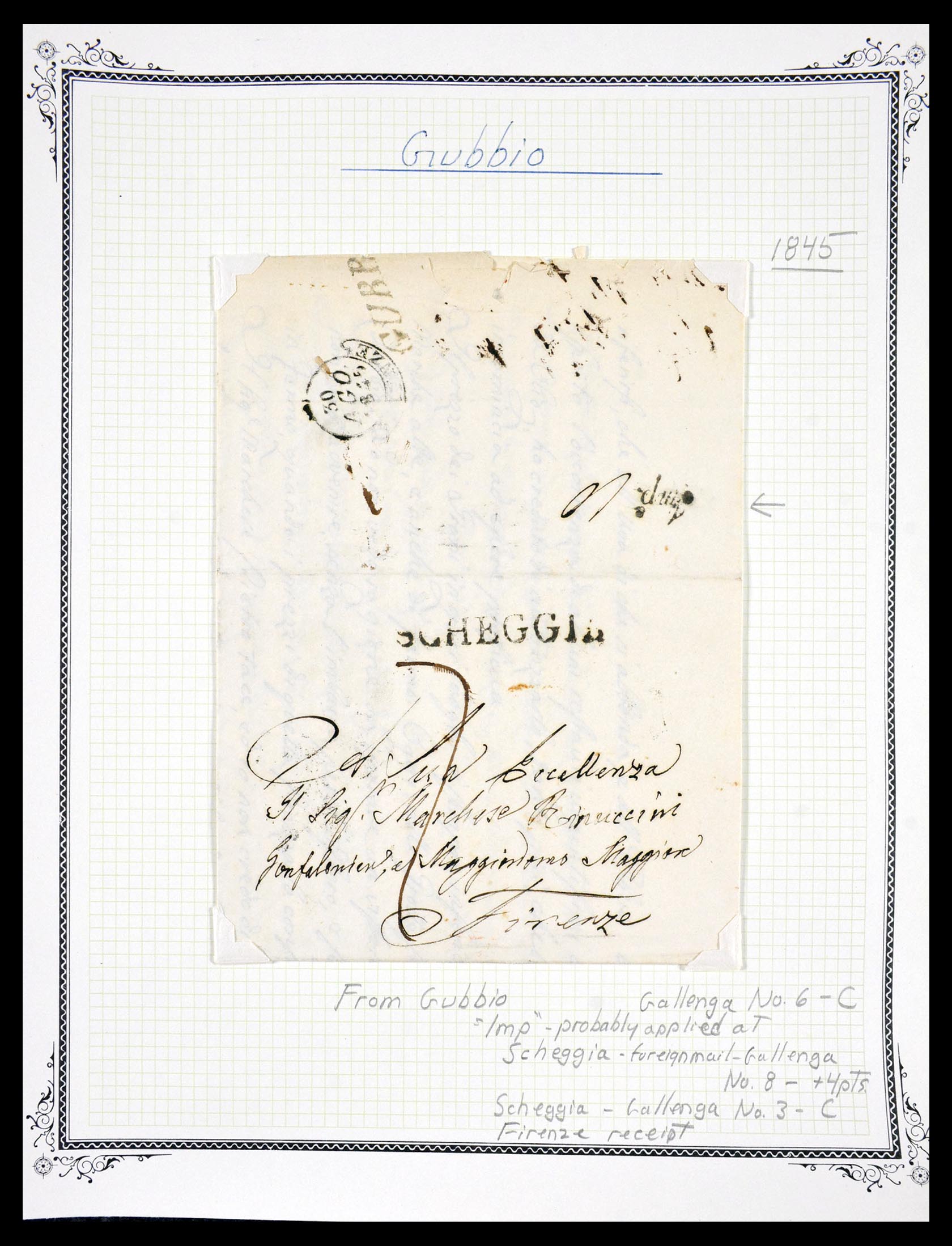 29664 1187 - 29664 Italië voorfilatelie brieven 1589(!!!)-1870.