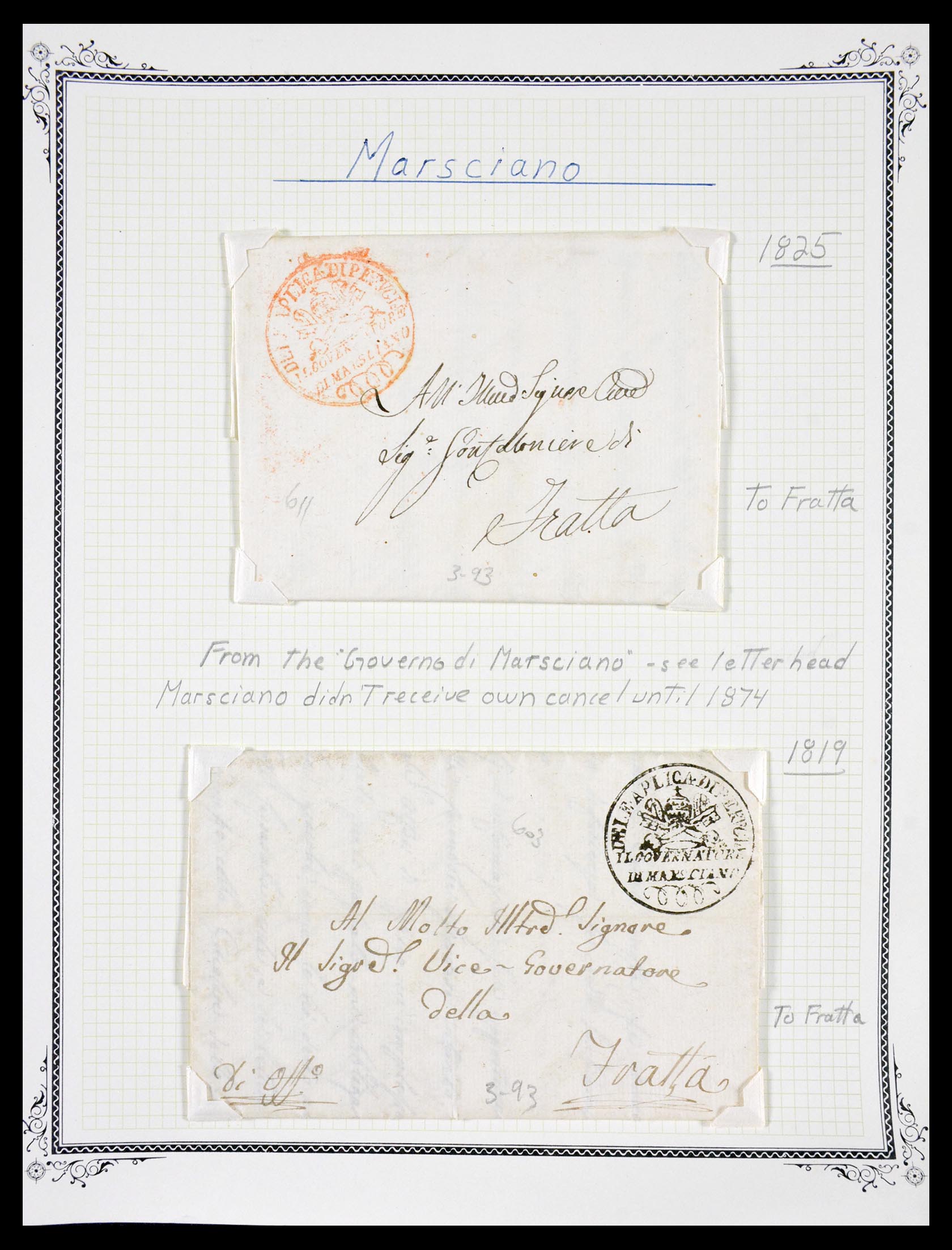 29664 1188 - 29664 Italy pre-stamp covers 1589(!!!)-1870.