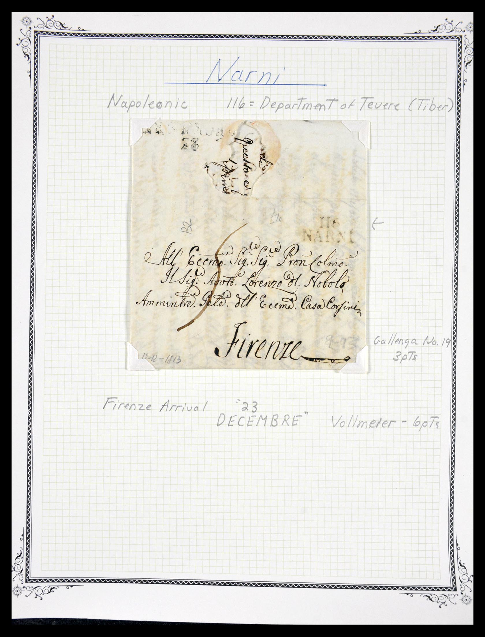29664 1190 - 29664 Italië voorfilatelie brieven 1589(!!!)-1870.