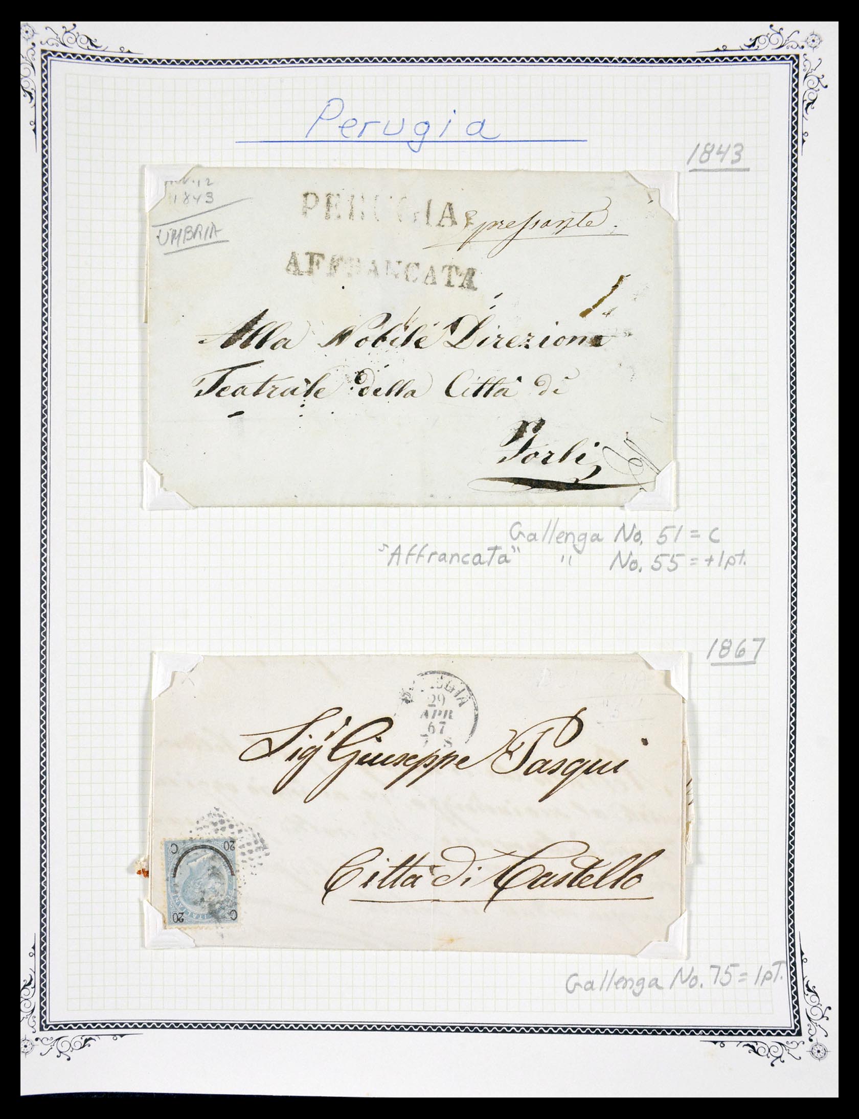 29664 1194 - 29664 Italy pre-stamp covers 1589(!!!)-1870.