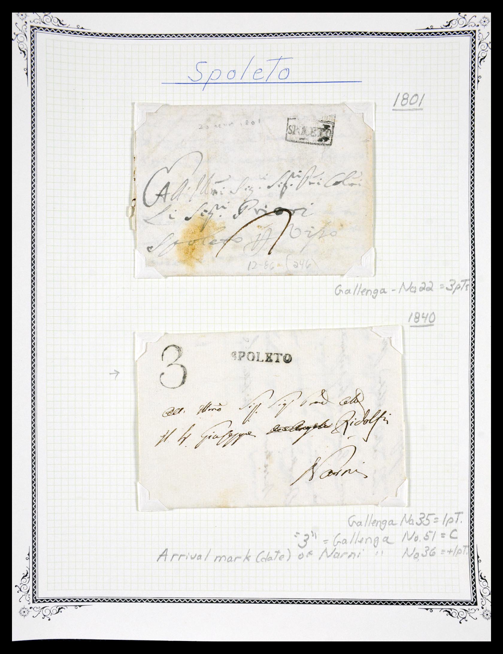 29664 1198 - 29664 Italy pre-stamp covers 1589(!!!)-1870.