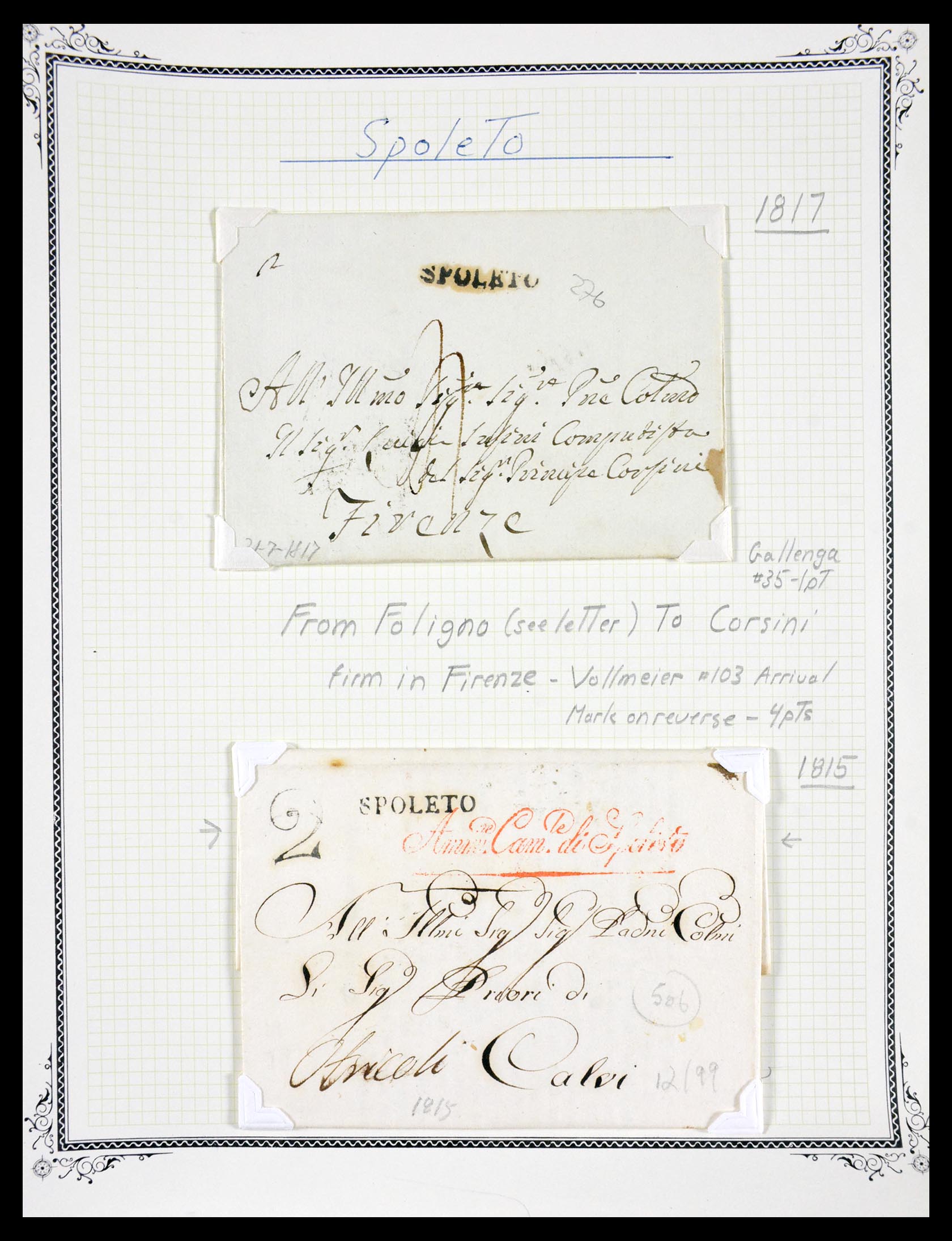 29664 1199 - 29664 Italy pre-stamp covers 1589(!!!)-1870.