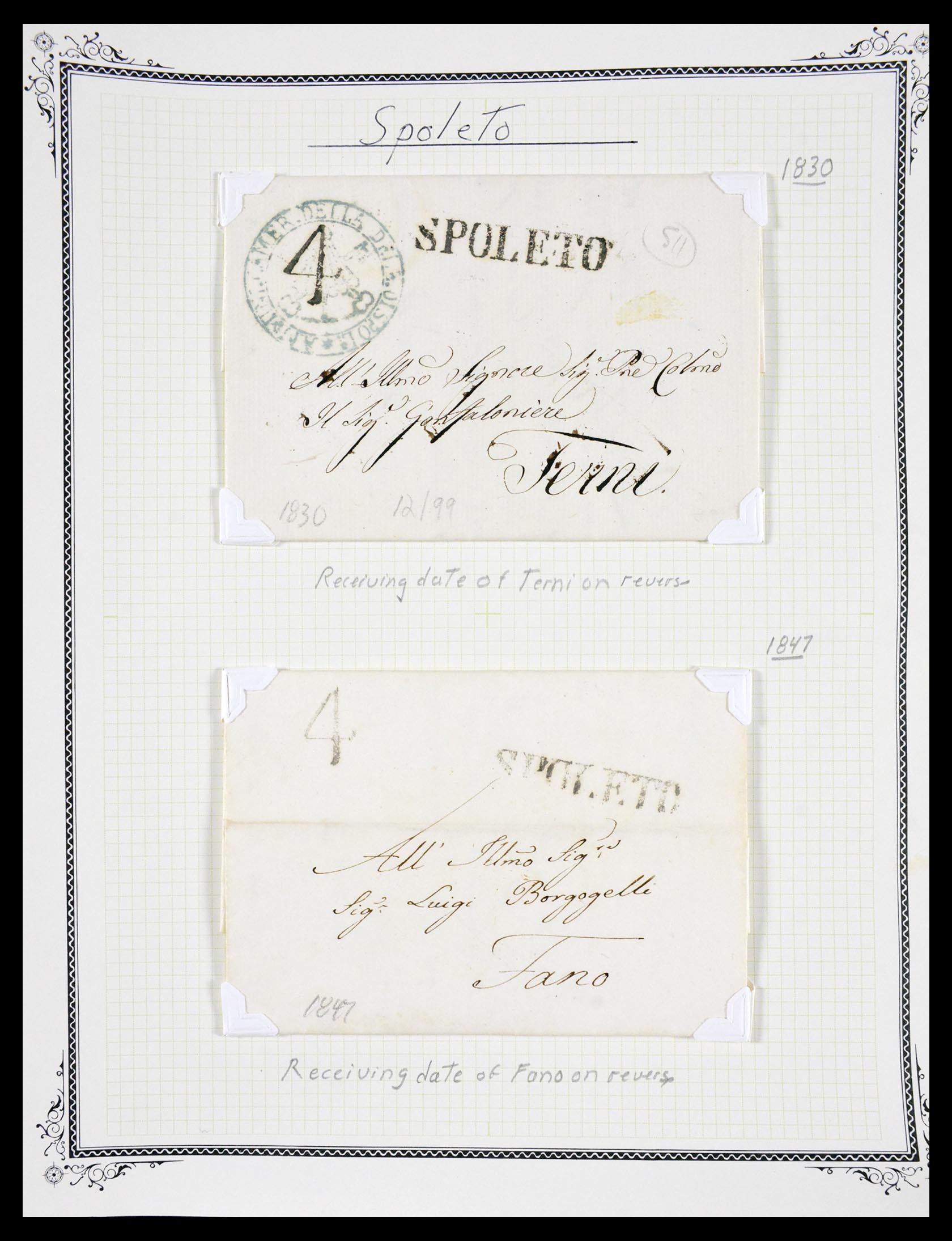 29664 1200 - 29664 Italy pre-stamp covers 1589(!!!)-1870.