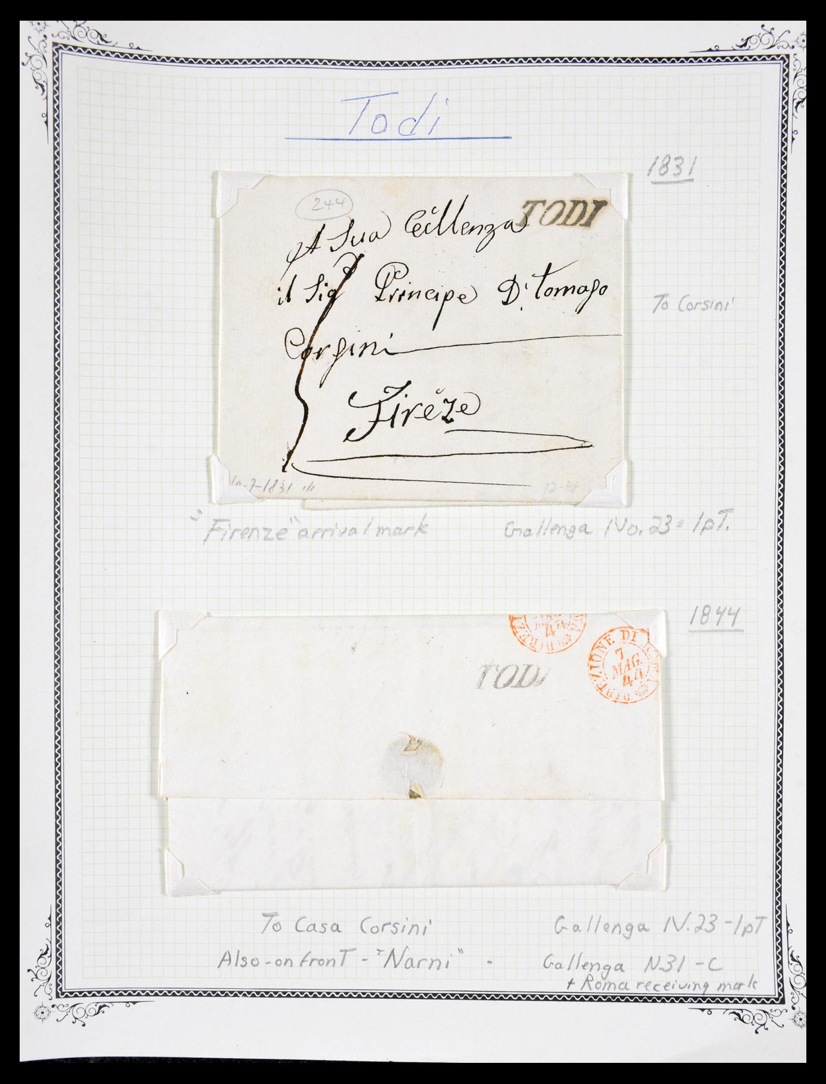 29664 1206 - 29664 Italië voorfilatelie brieven 1589(!!!)-1870.