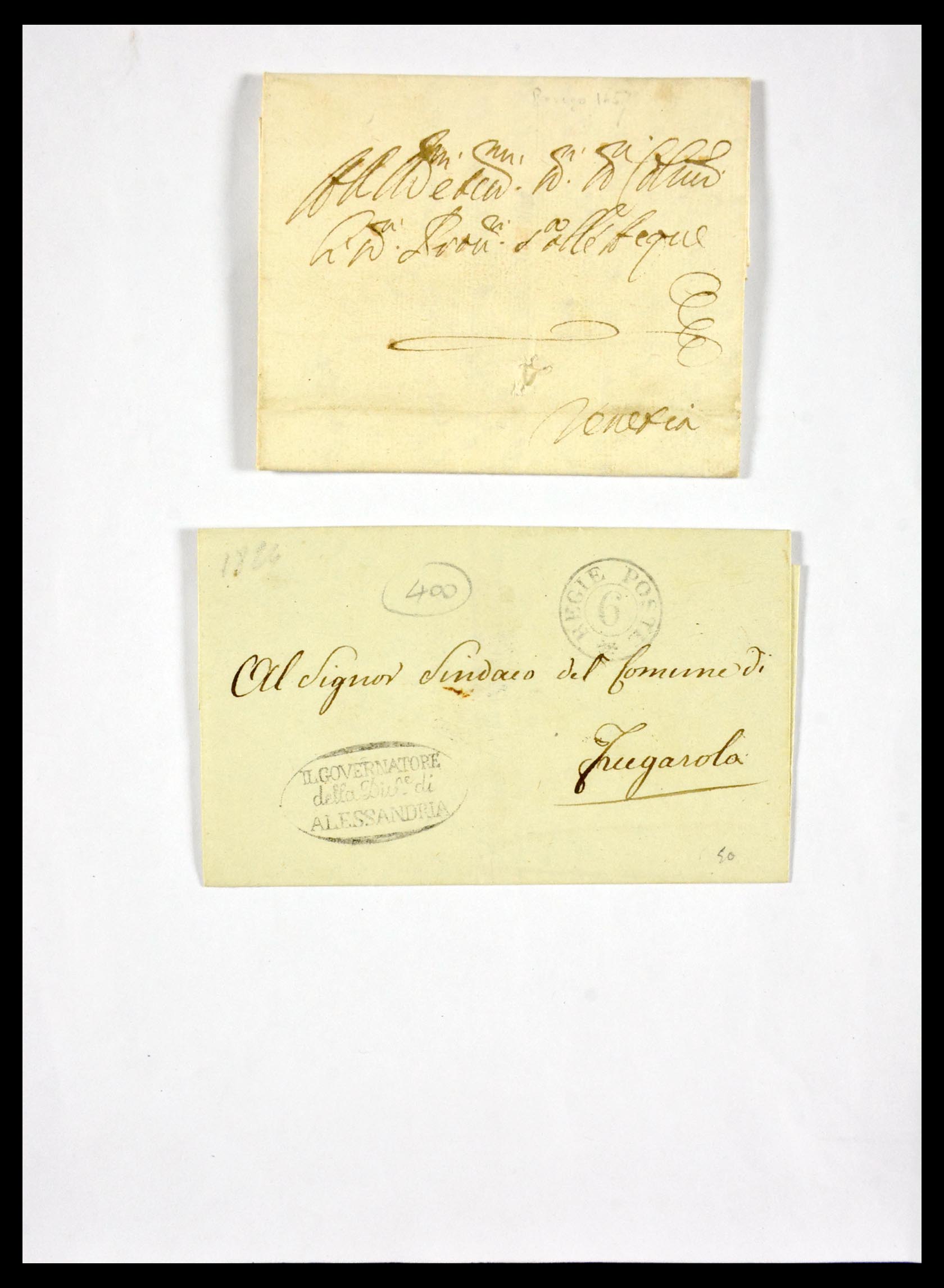 29664 1214 - 29664 Italy pre-stamp covers 1589(!!!)-1870.