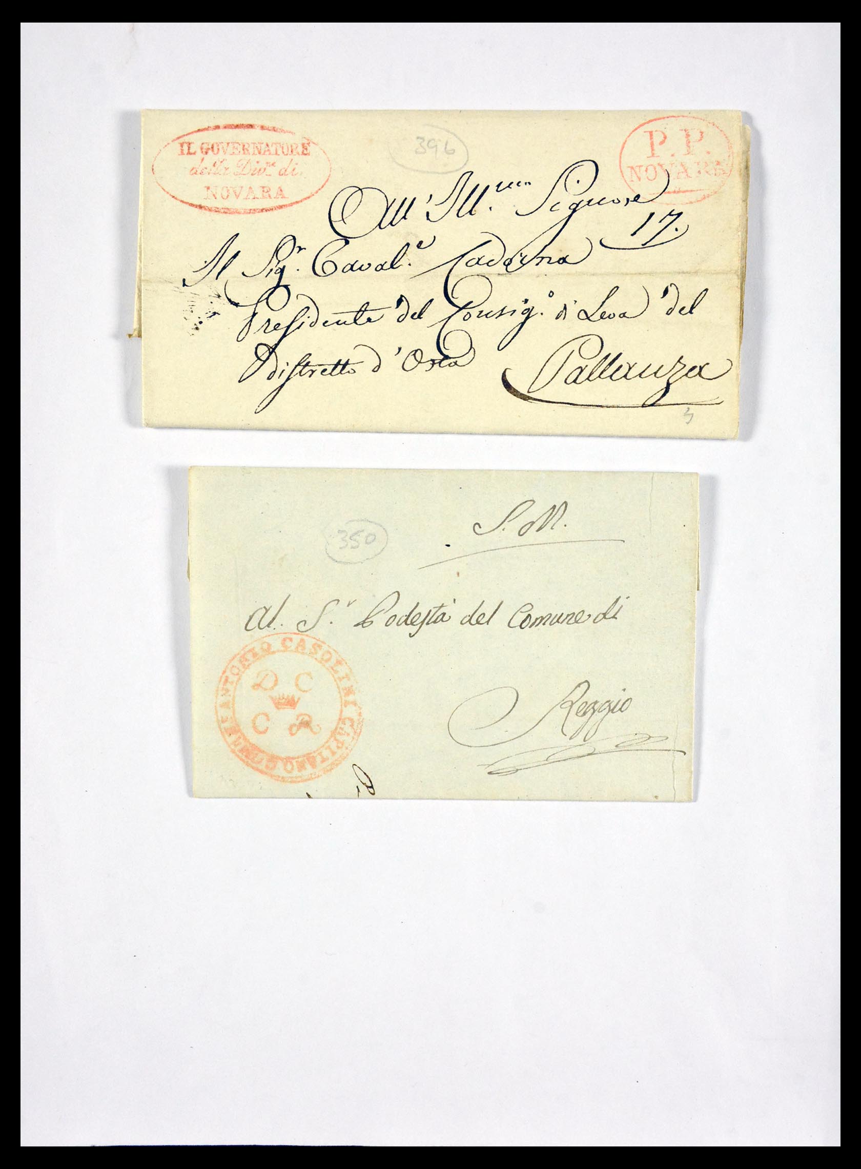 29664 1215 - 29664 Italië voorfilatelie brieven 1589(!!!)-1870.
