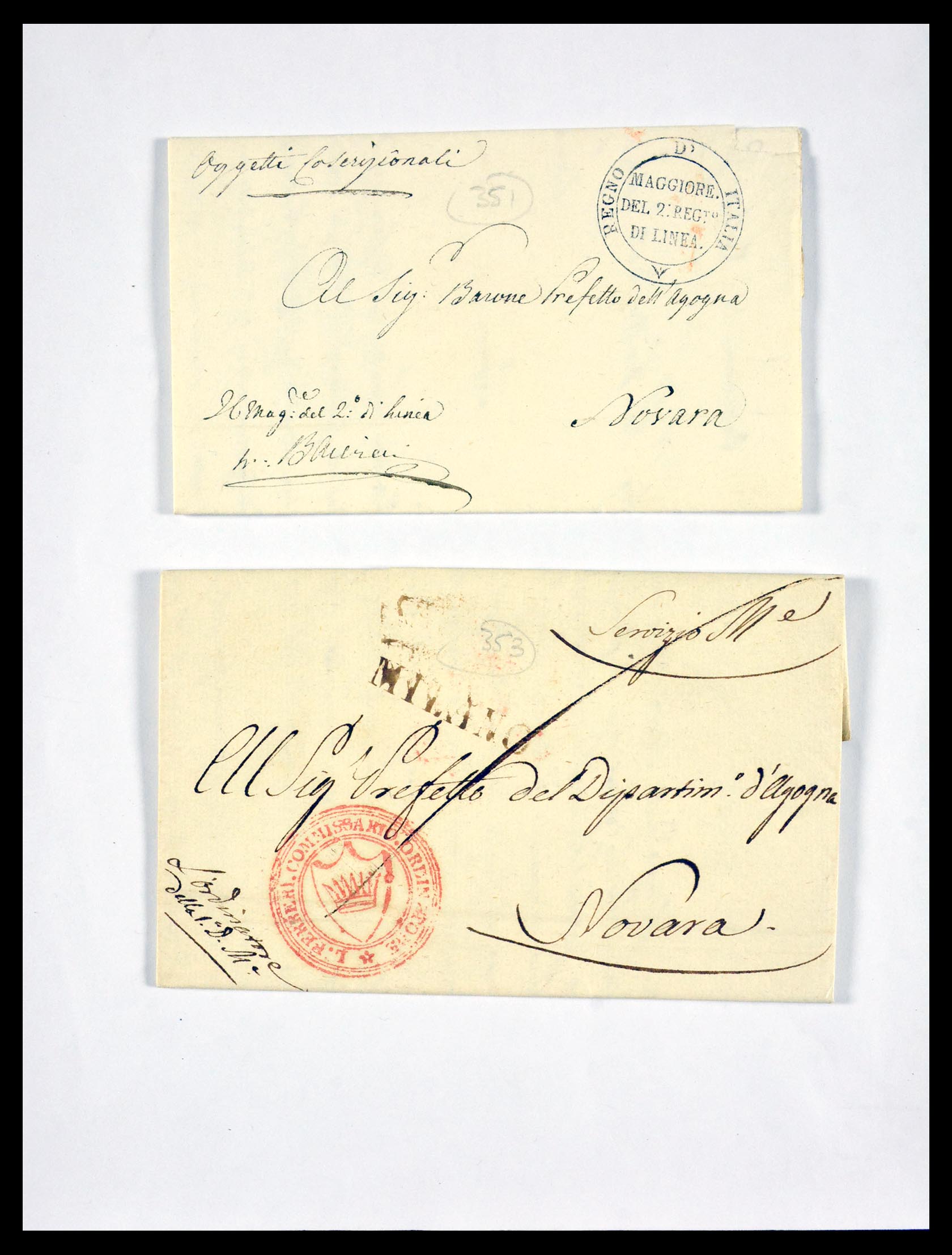 29664 1218 - 29664 Italy pre-stamp covers 1589(!!!)-1870.