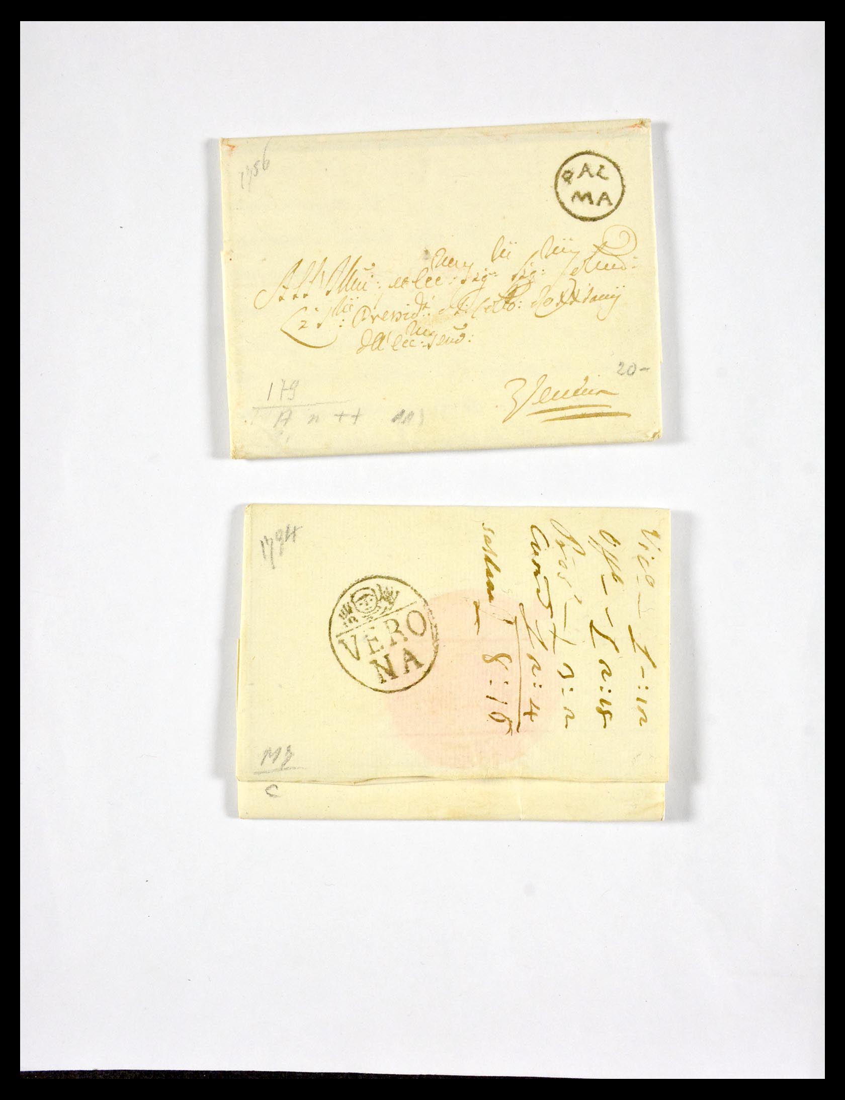 29664 1220 - 29664 Italy pre-stamp covers 1589(!!!)-1870.