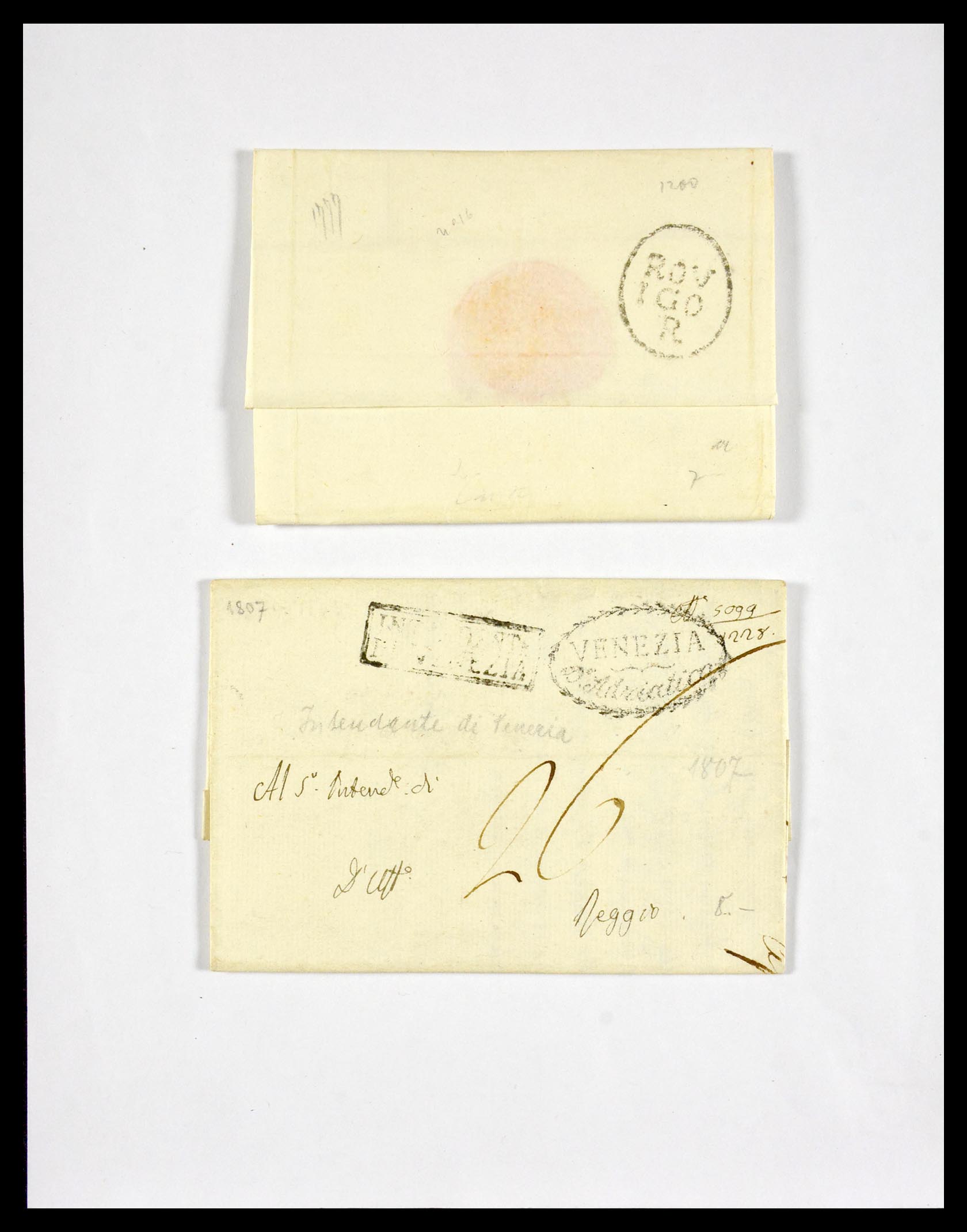 29664 1223 - 29664 Italy pre-stamp covers 1589(!!!)-1870.