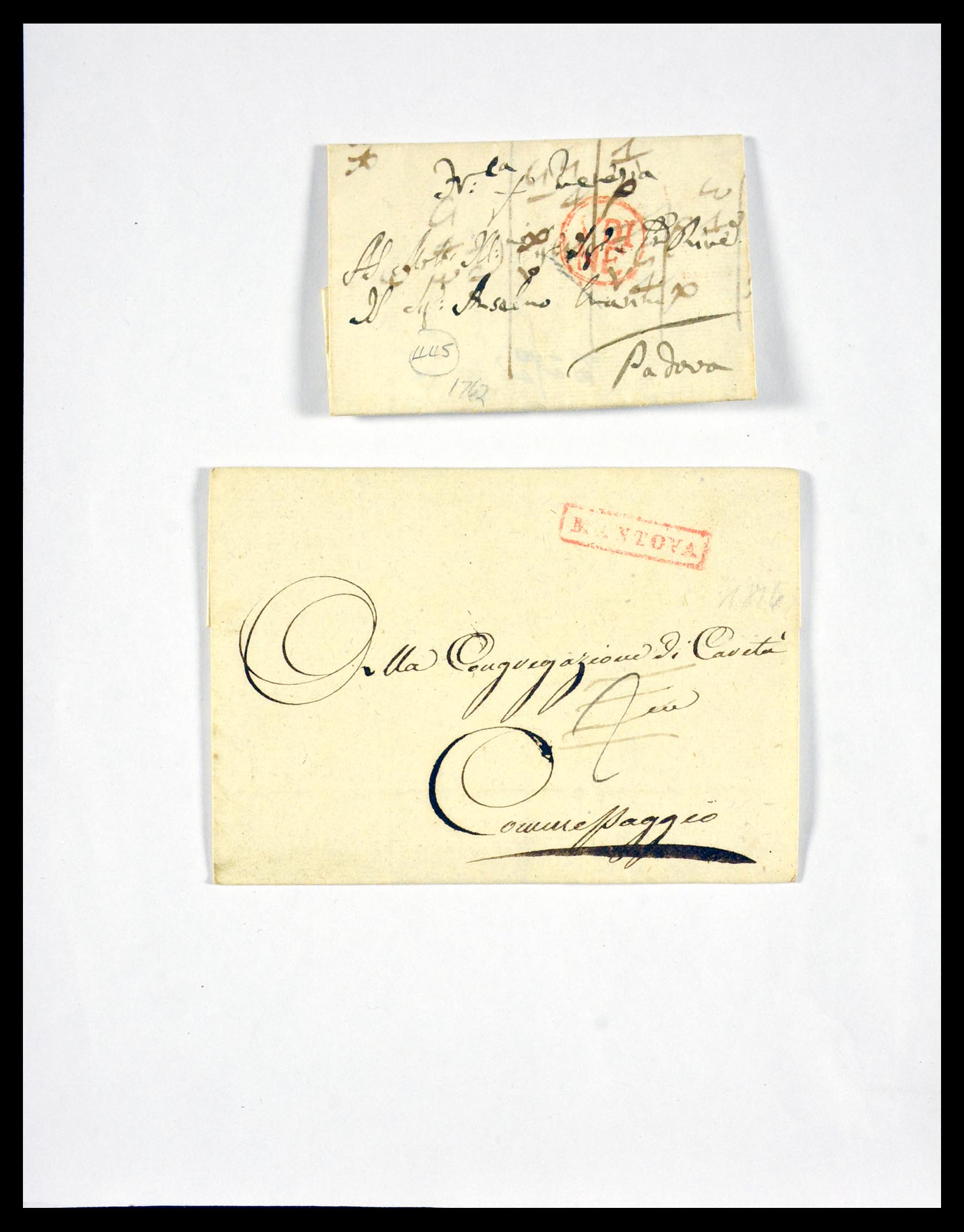 29664 1225 - 29664 Italië voorfilatelie brieven 1589(!!!)-1870.