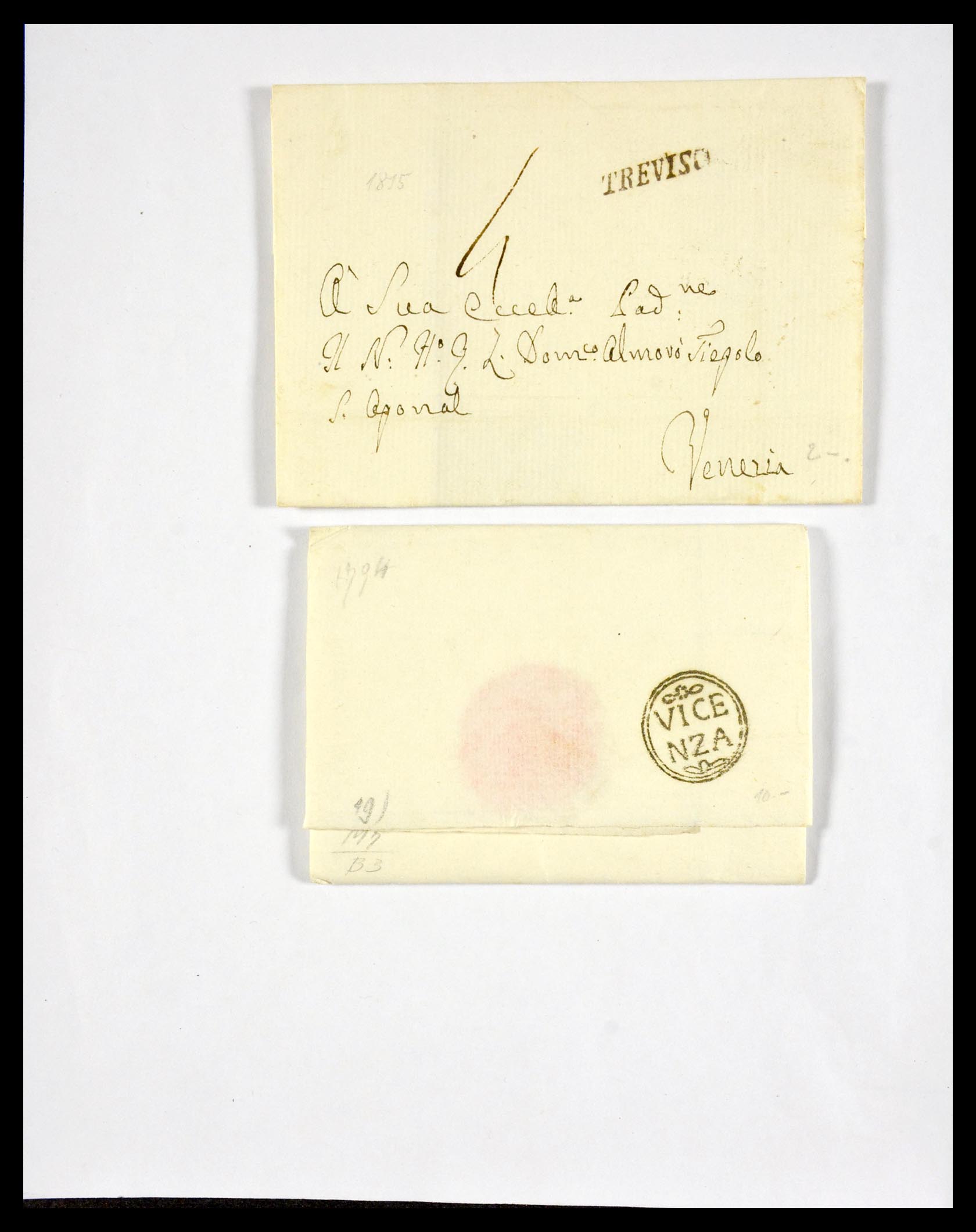 29664 1227 - 29664 Italië voorfilatelie brieven 1589(!!!)-1870.