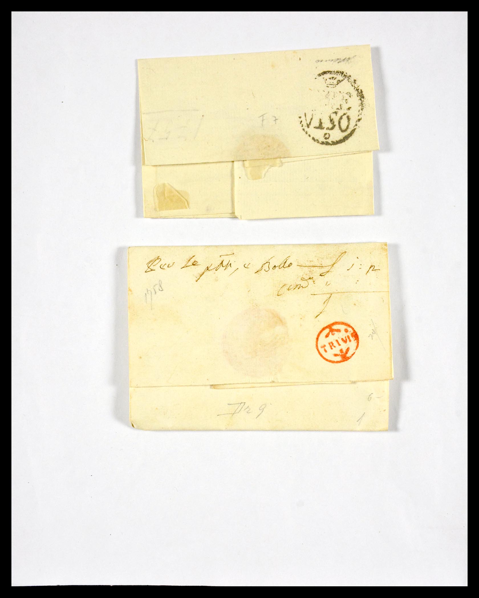 29664 1228 - 29664 Italië voorfilatelie brieven 1589(!!!)-1870.