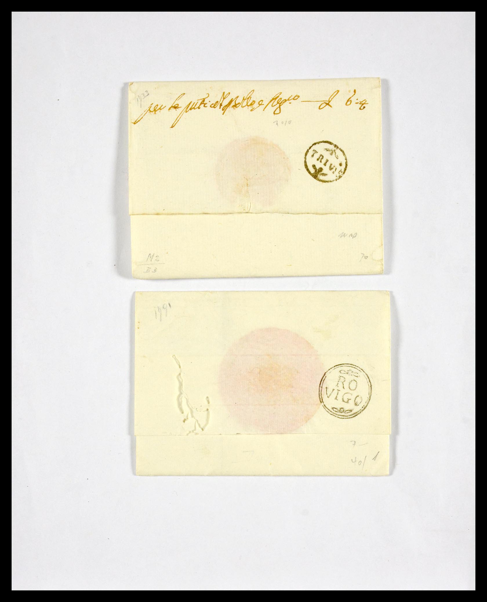 29664 1229 - 29664 Italy pre-stamp covers 1589(!!!)-1870.