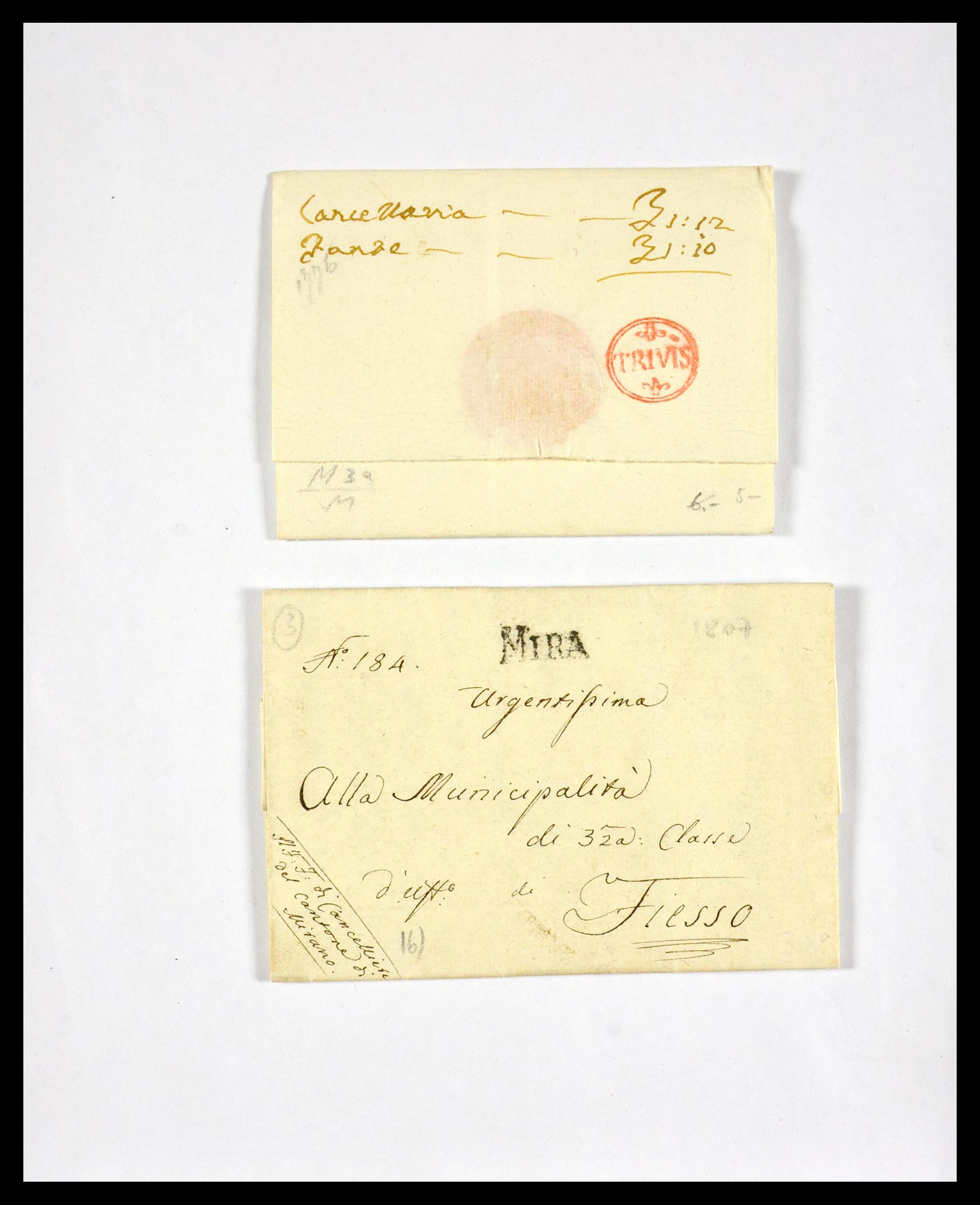 29664 1230 - 29664 Italië voorfilatelie brieven 1589(!!!)-1870.