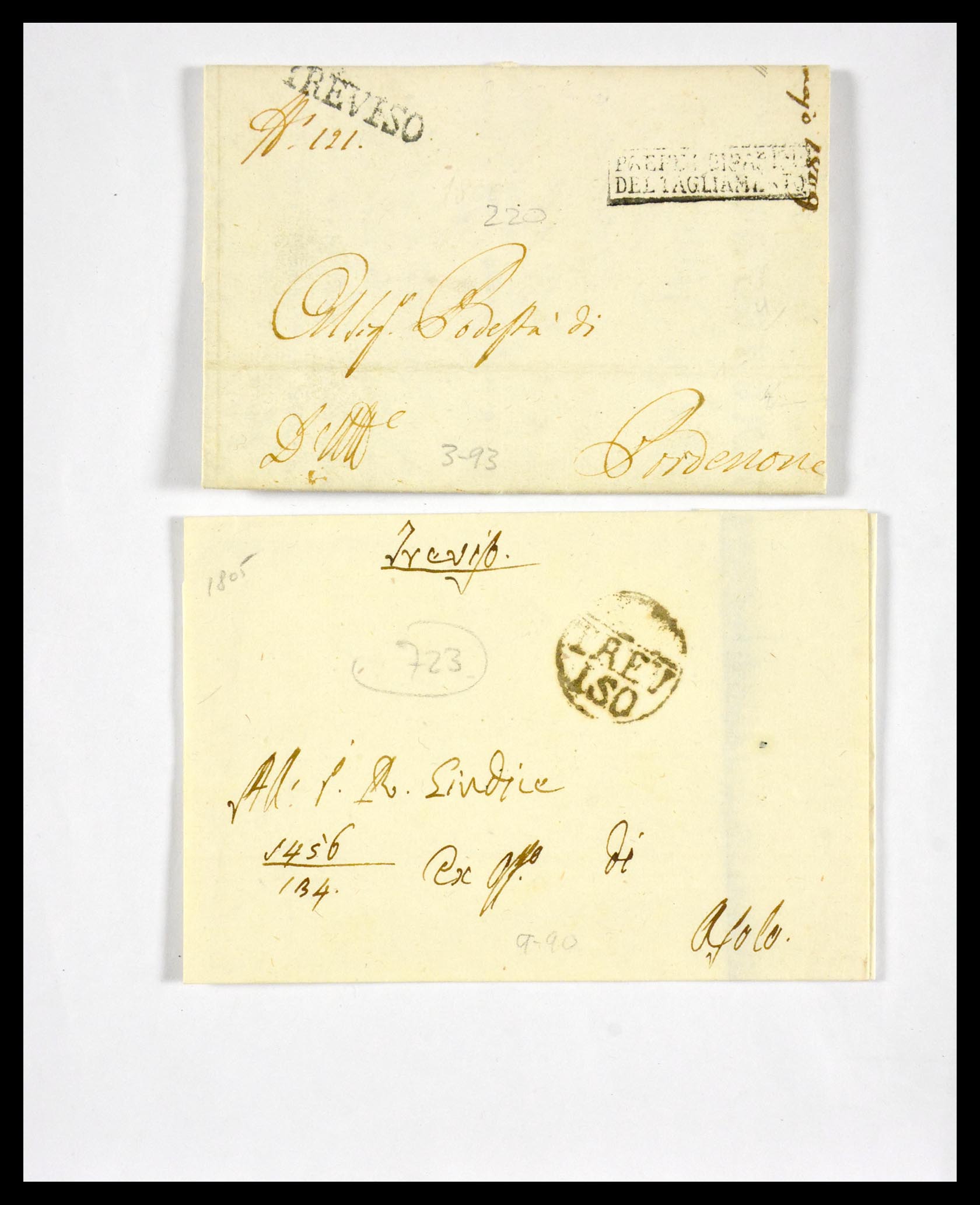 29664 1231 - 29664 Italy pre-stamp covers 1589(!!!)-1870.