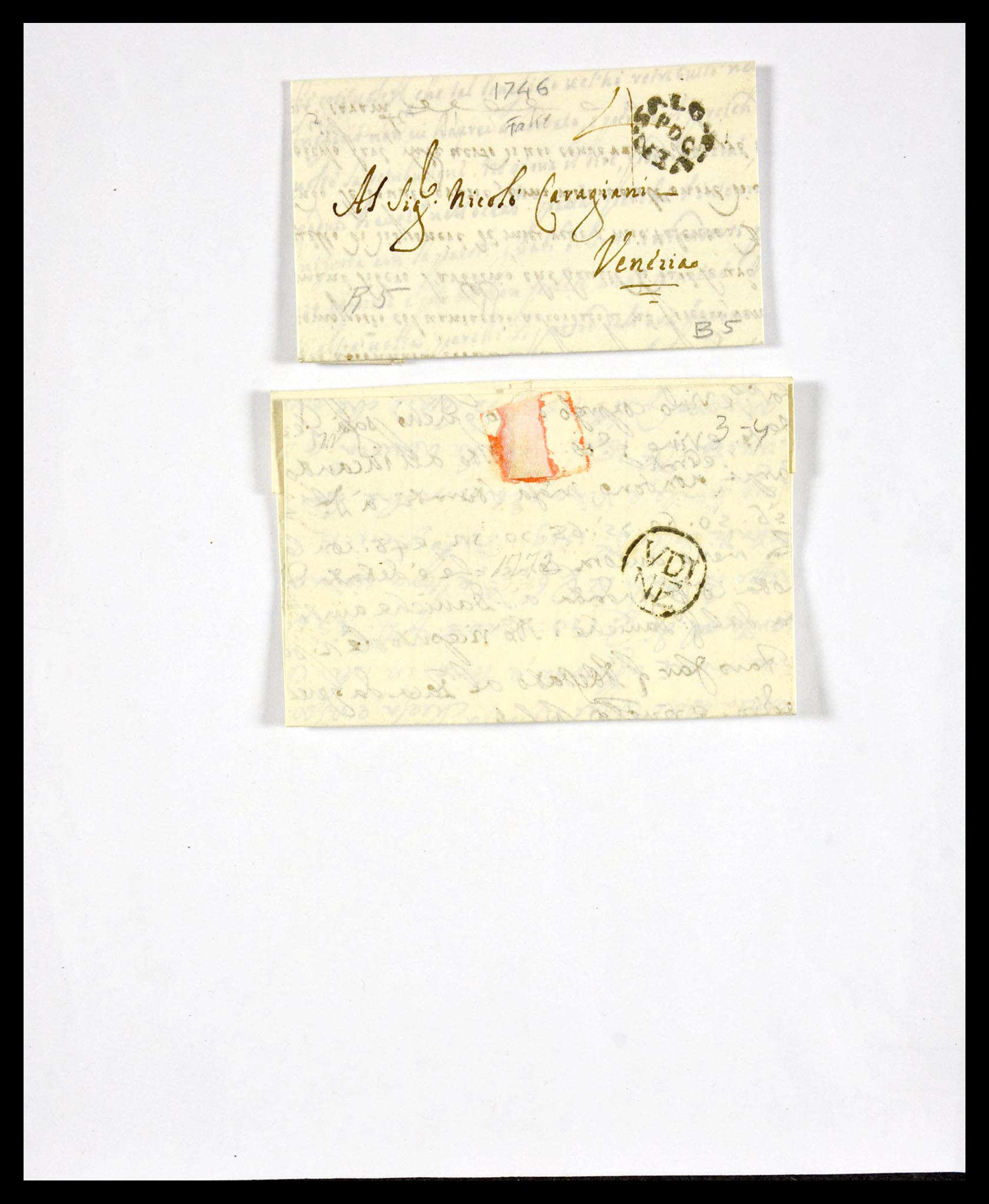 29664 1233 - 29664 Italy pre-stamp covers 1589(!!!)-1870.