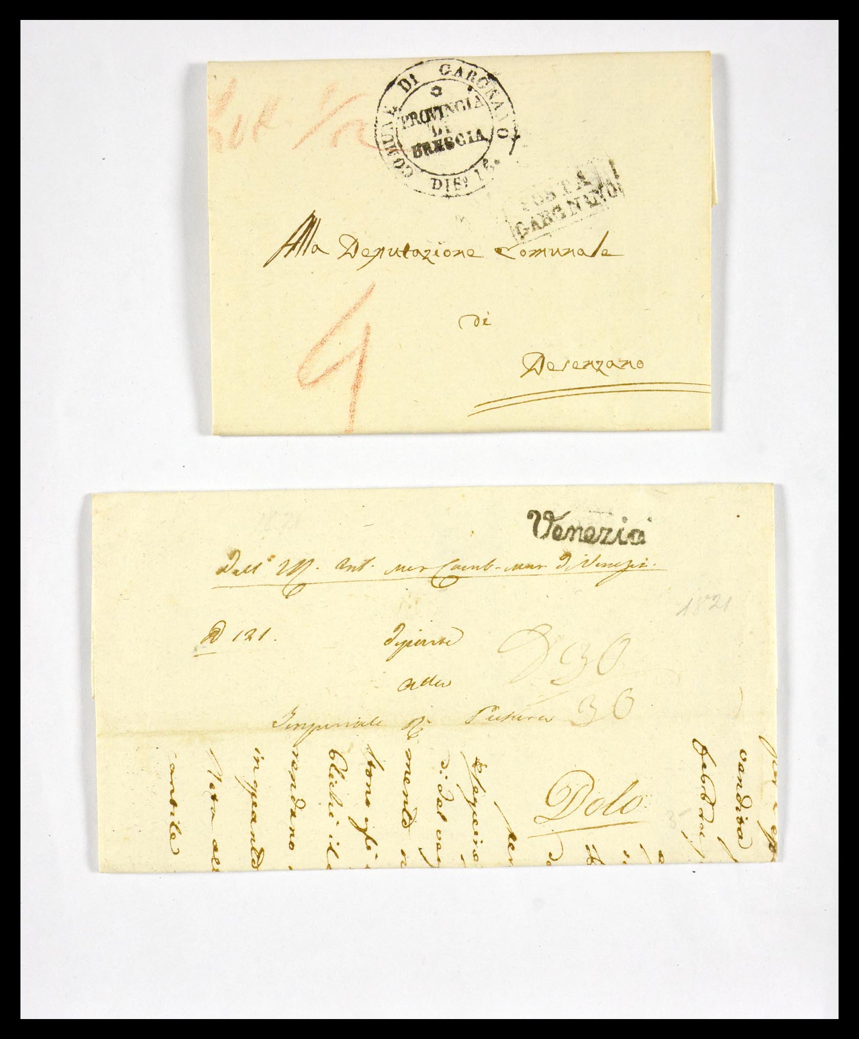 29664 1234 - 29664 Italië voorfilatelie brieven 1589(!!!)-1870.