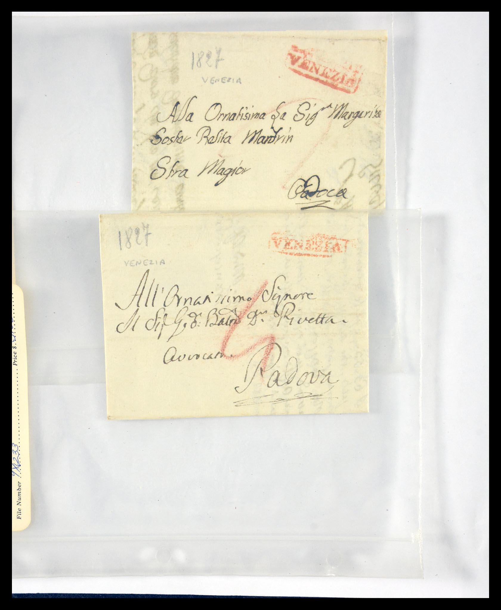 29664 1236 - 29664 Italy pre-stamp covers 1589(!!!)-1870.