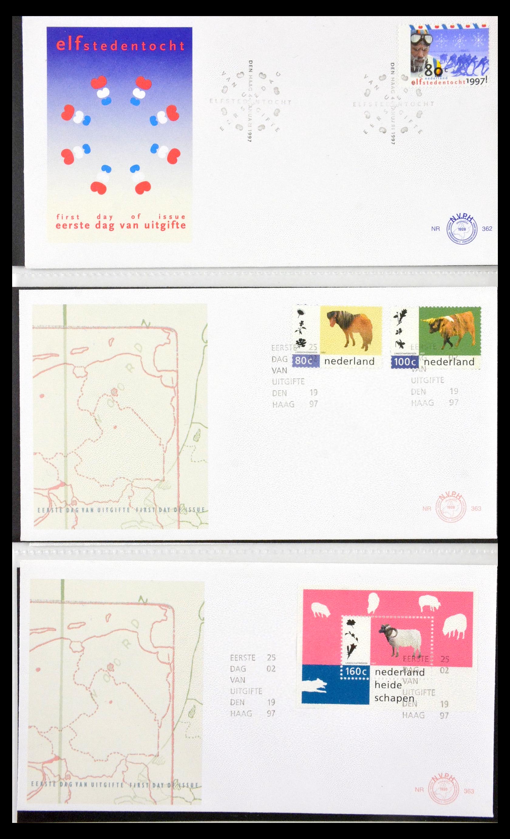 29666 002 - 29666 Netherlands 1997-2011 FDC's.
