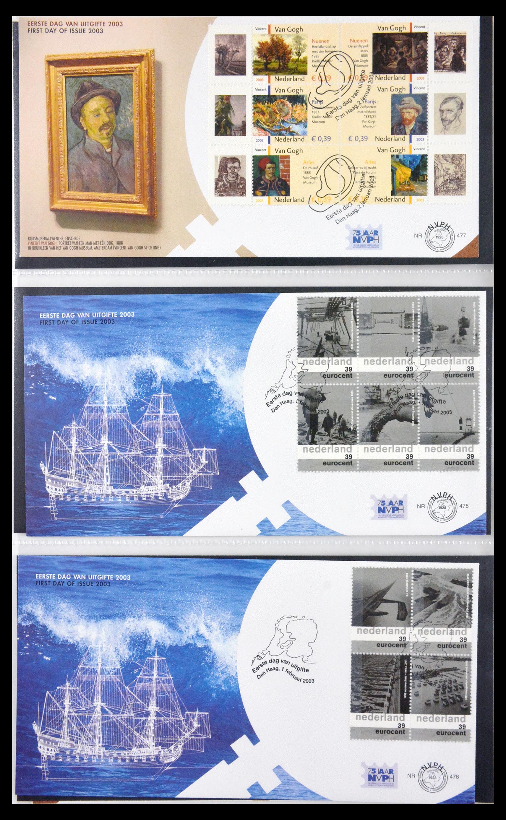 29666 050 - 29666 Netherlands 1997-2011 FDC's.