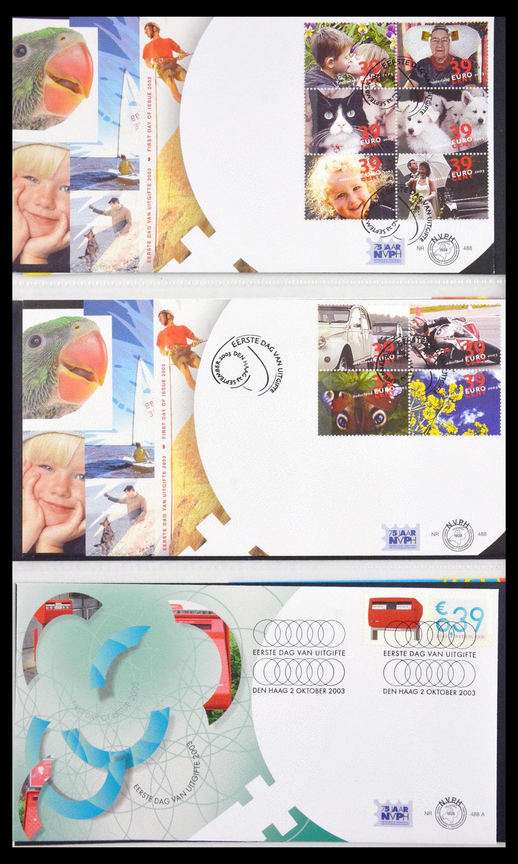 29666 055 - 29666 Netherlands 1997-2011 FDC's.