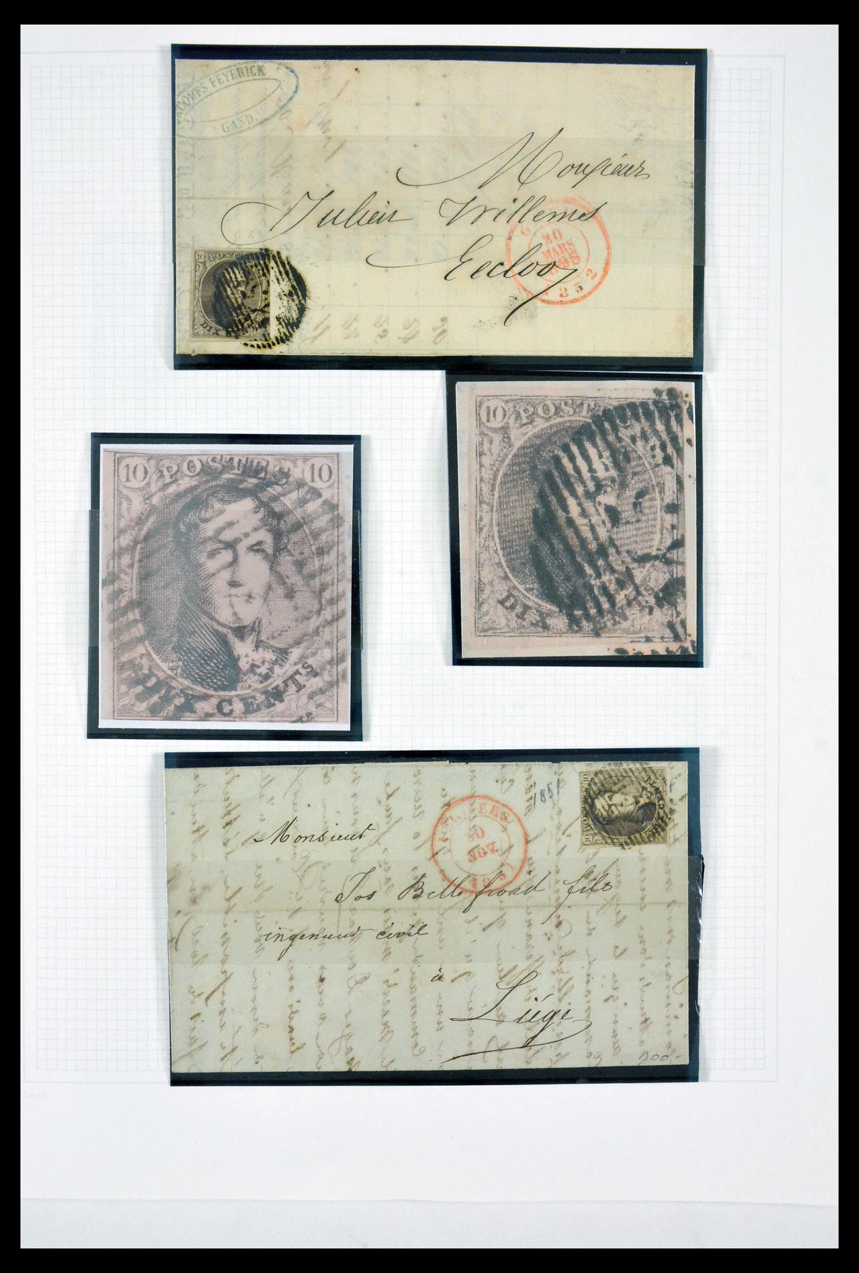 29694 004 - 29694 Belgium 1849-1870.