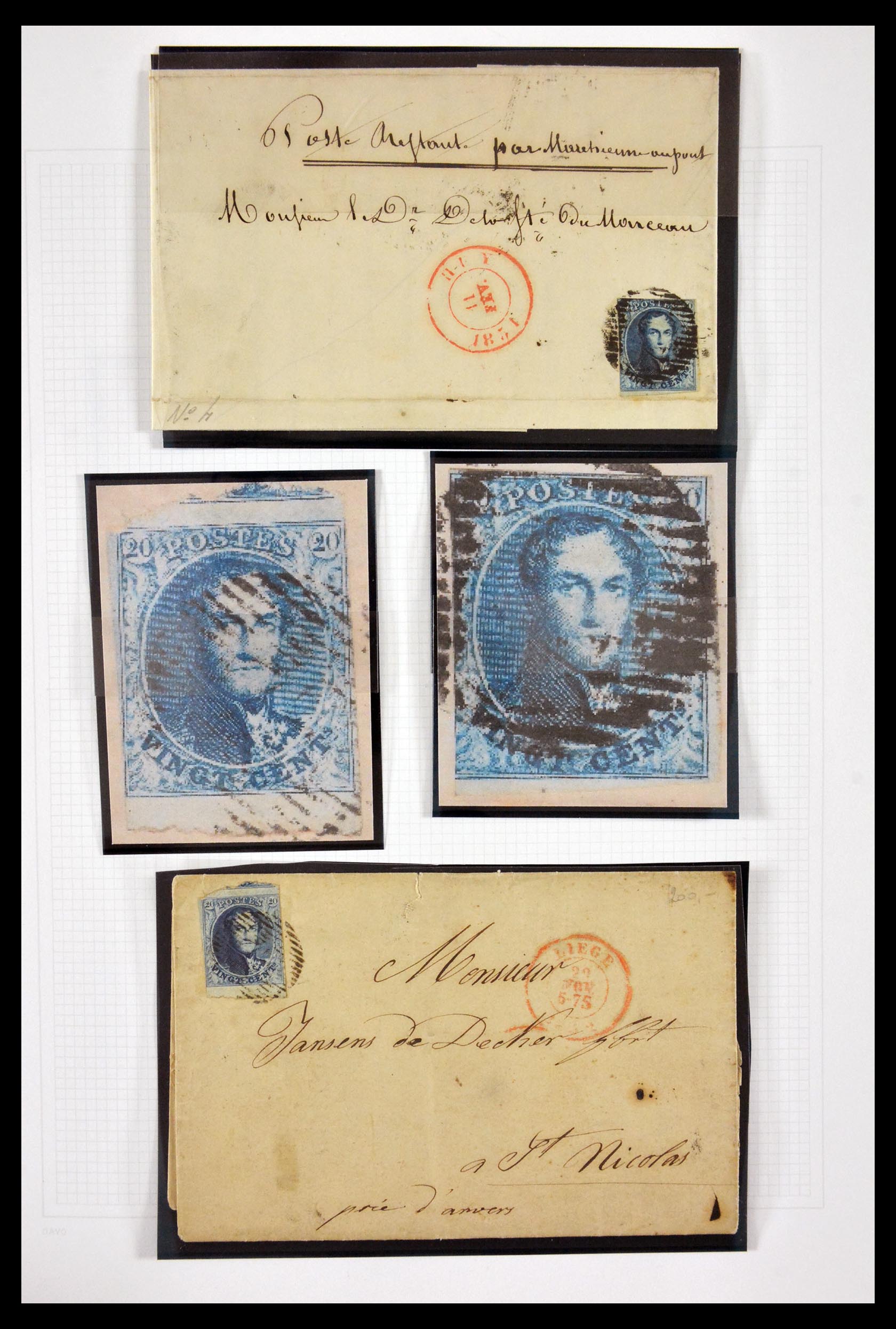 29694 006 - 29694 Belgium 1849-1870.