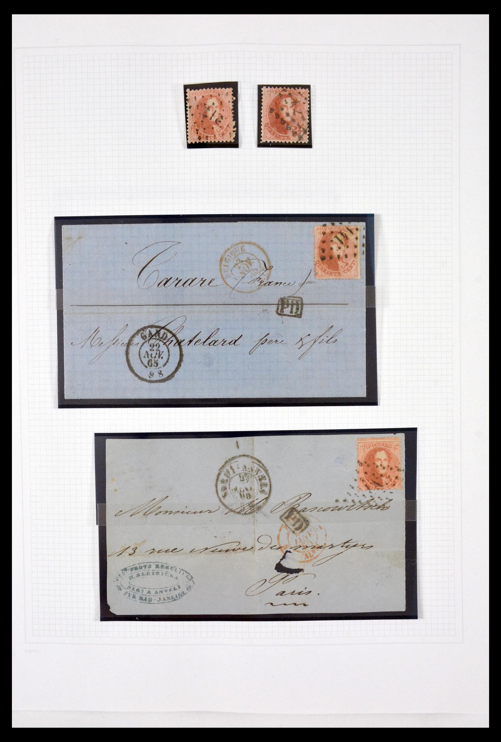 29694 020 - 29694 Belgium 1849-1870.