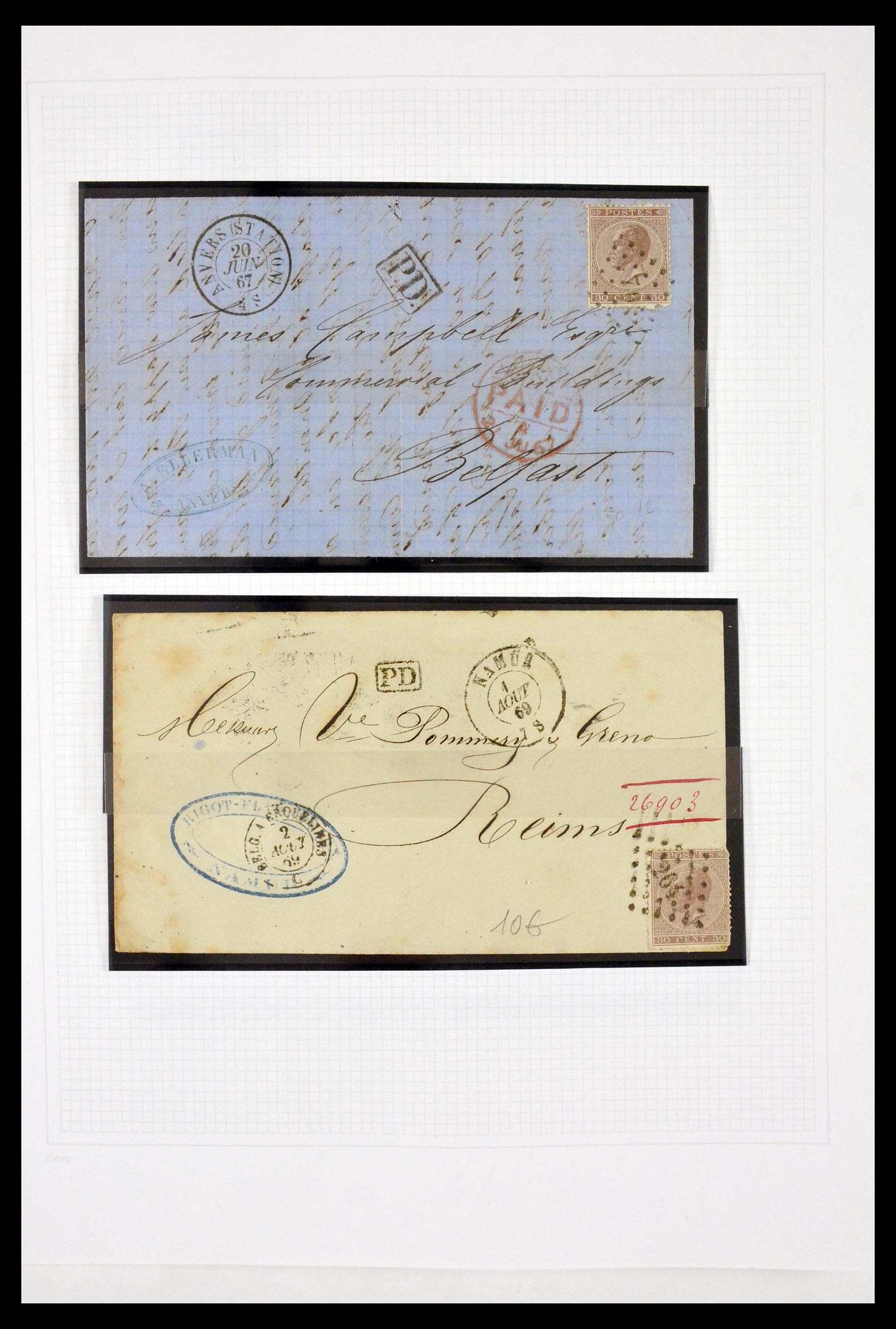 29694 023 - 29694 België 1849-1870.