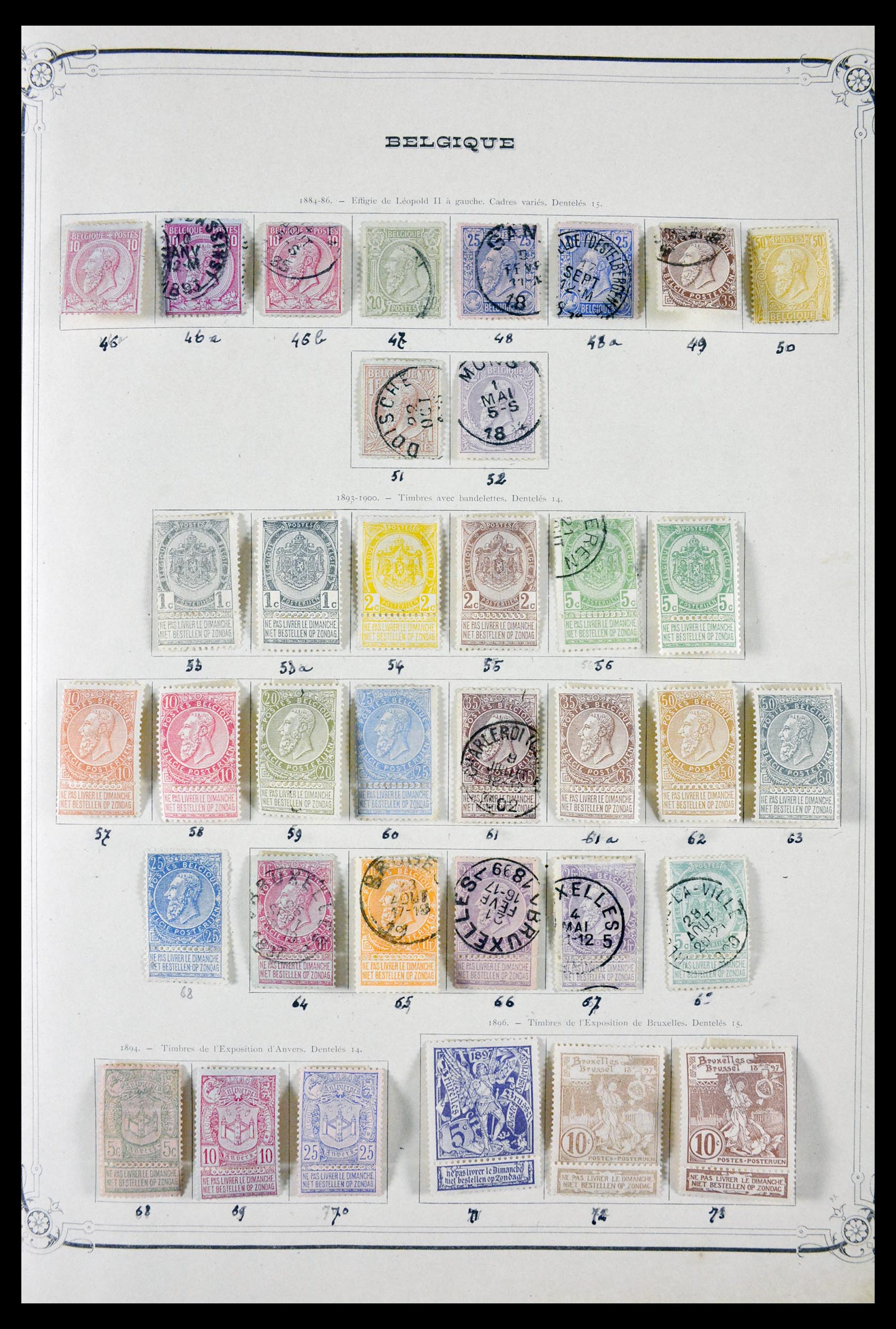 29705 003 - 29705 Belgium 1859-1974.