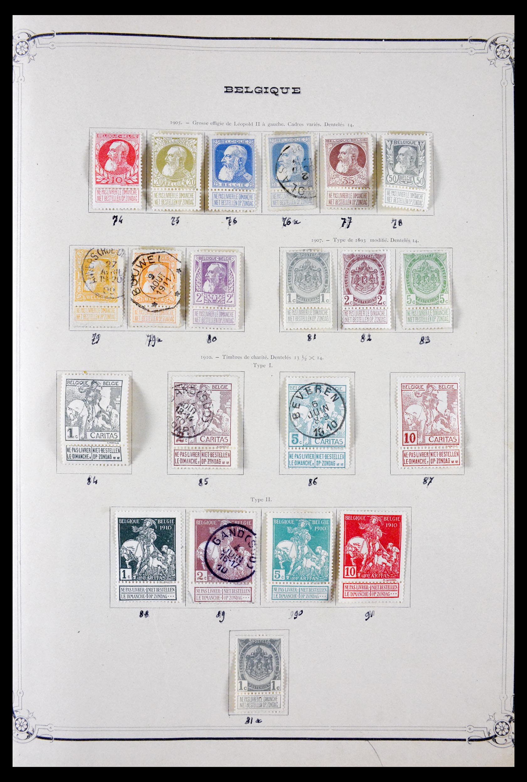 29705 004 - 29705 België 1859-1974.