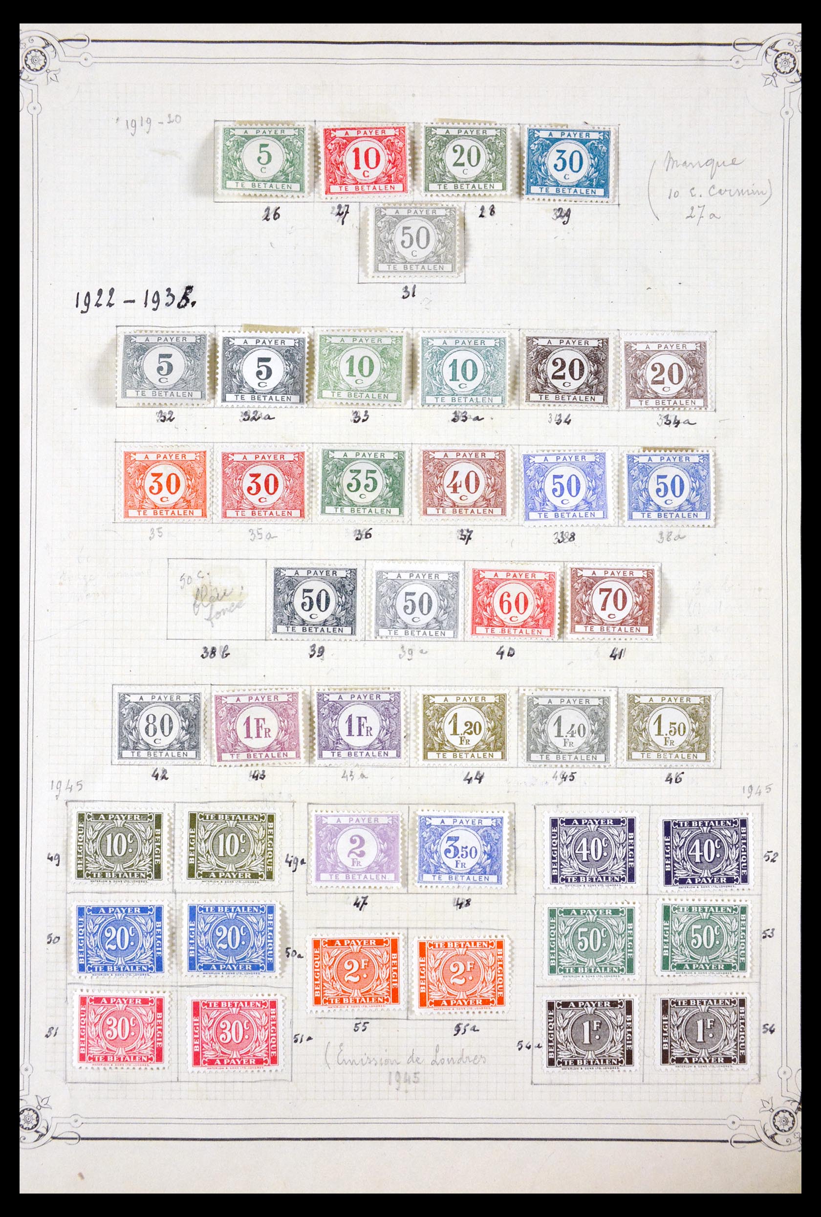 29705 156 - 29705 België 1859-1974.