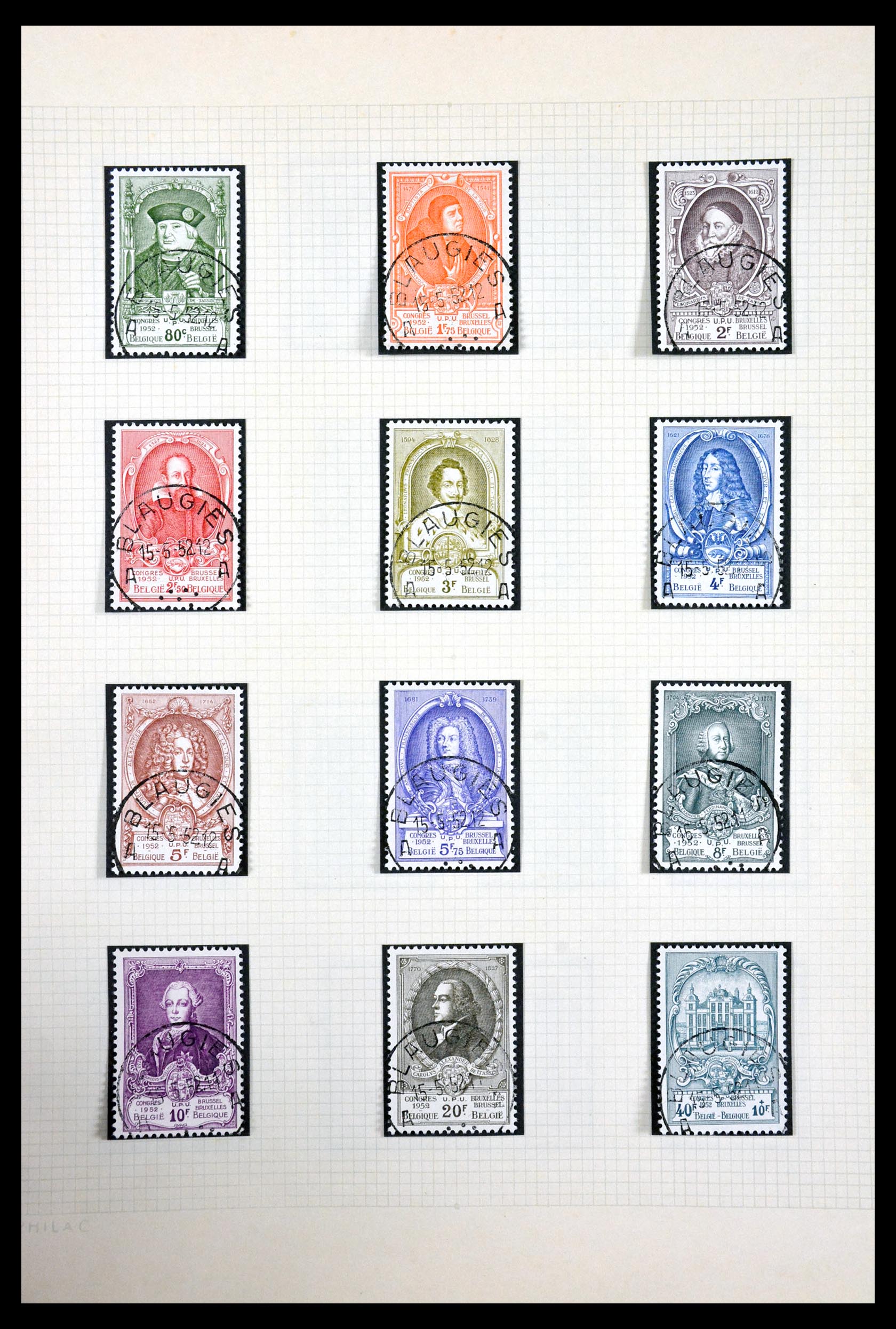 29713 115 - 29713 Belgium 1858-1953.