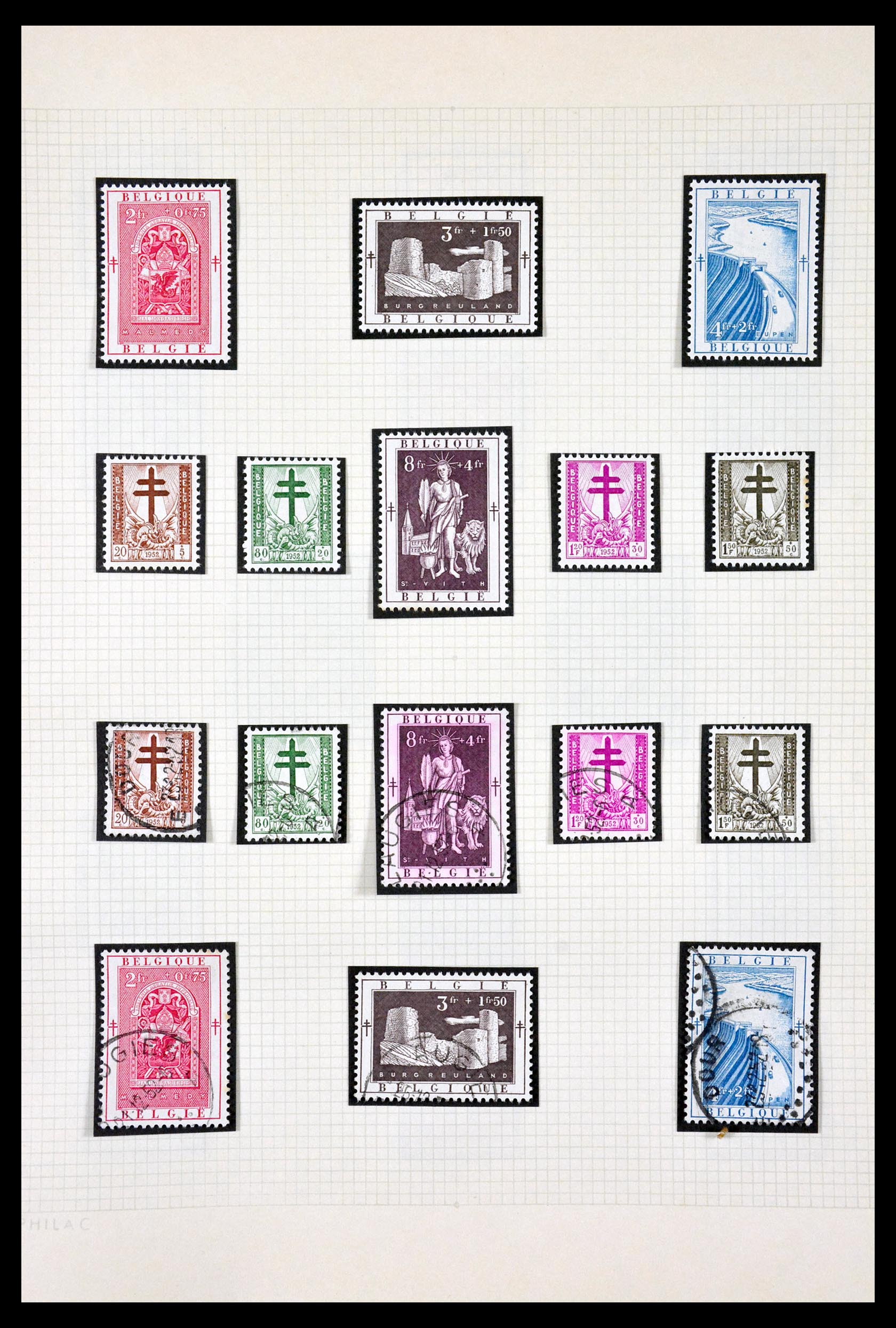 29713 117 - 29713 Belgium 1858-1953.